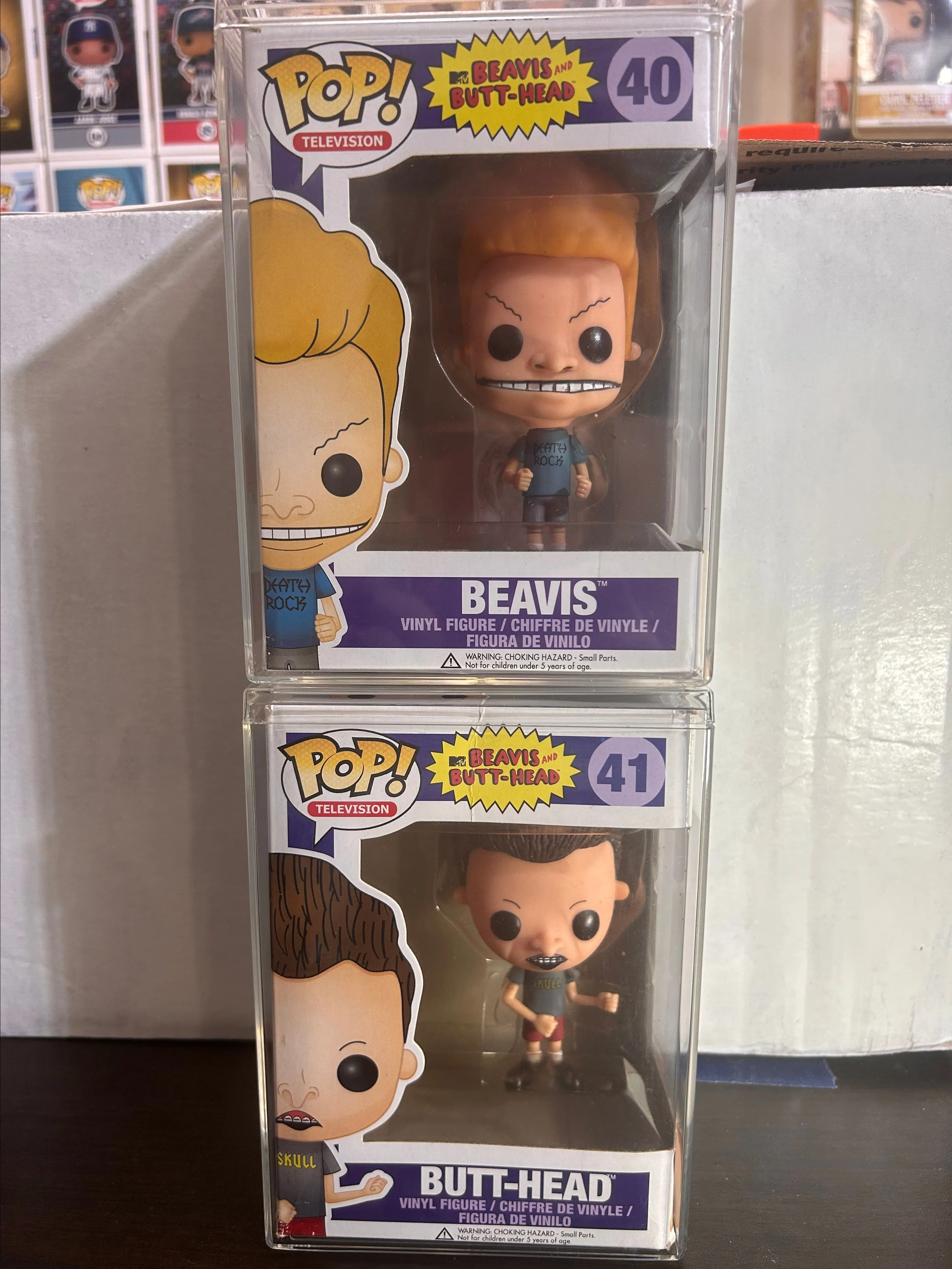Product image for Beavis and Butt-Head Television Funko Pop 40 & 41 With Hard Stacks Box Damage