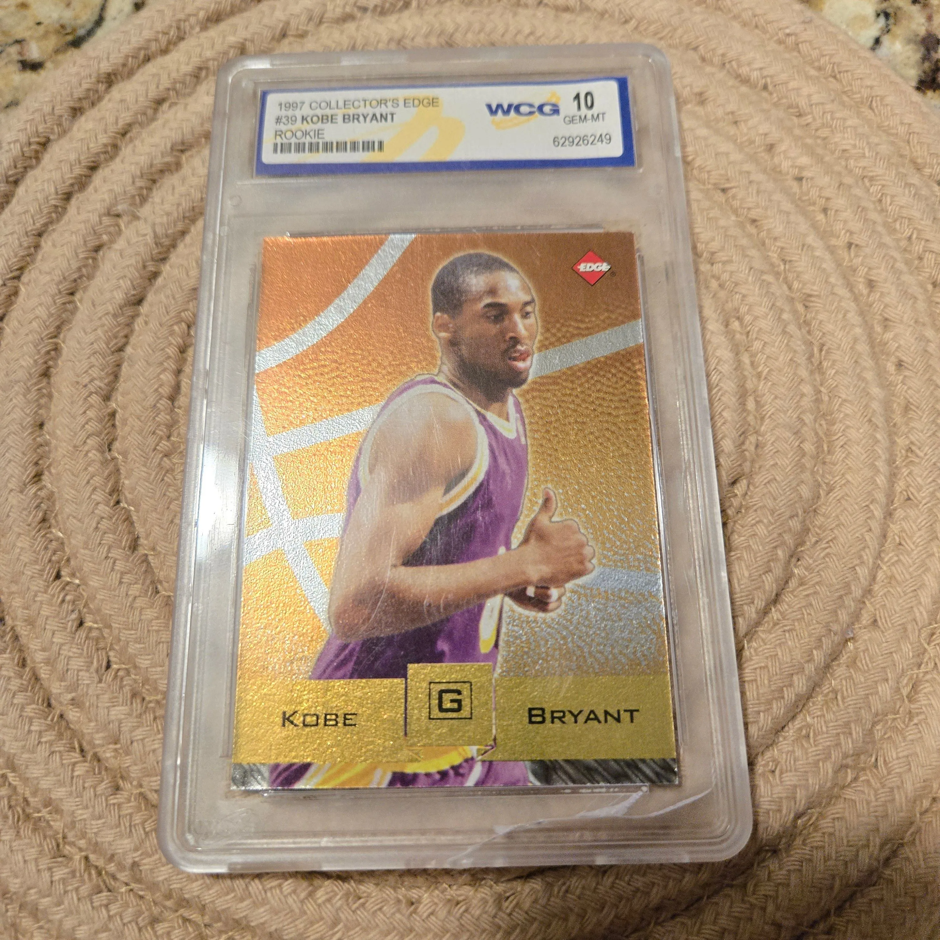 Collector's Edge 1997 Kobe Bryant (Rare Misprint) Rookie Card Slab   Whatnot: Shop, Sell, Connect