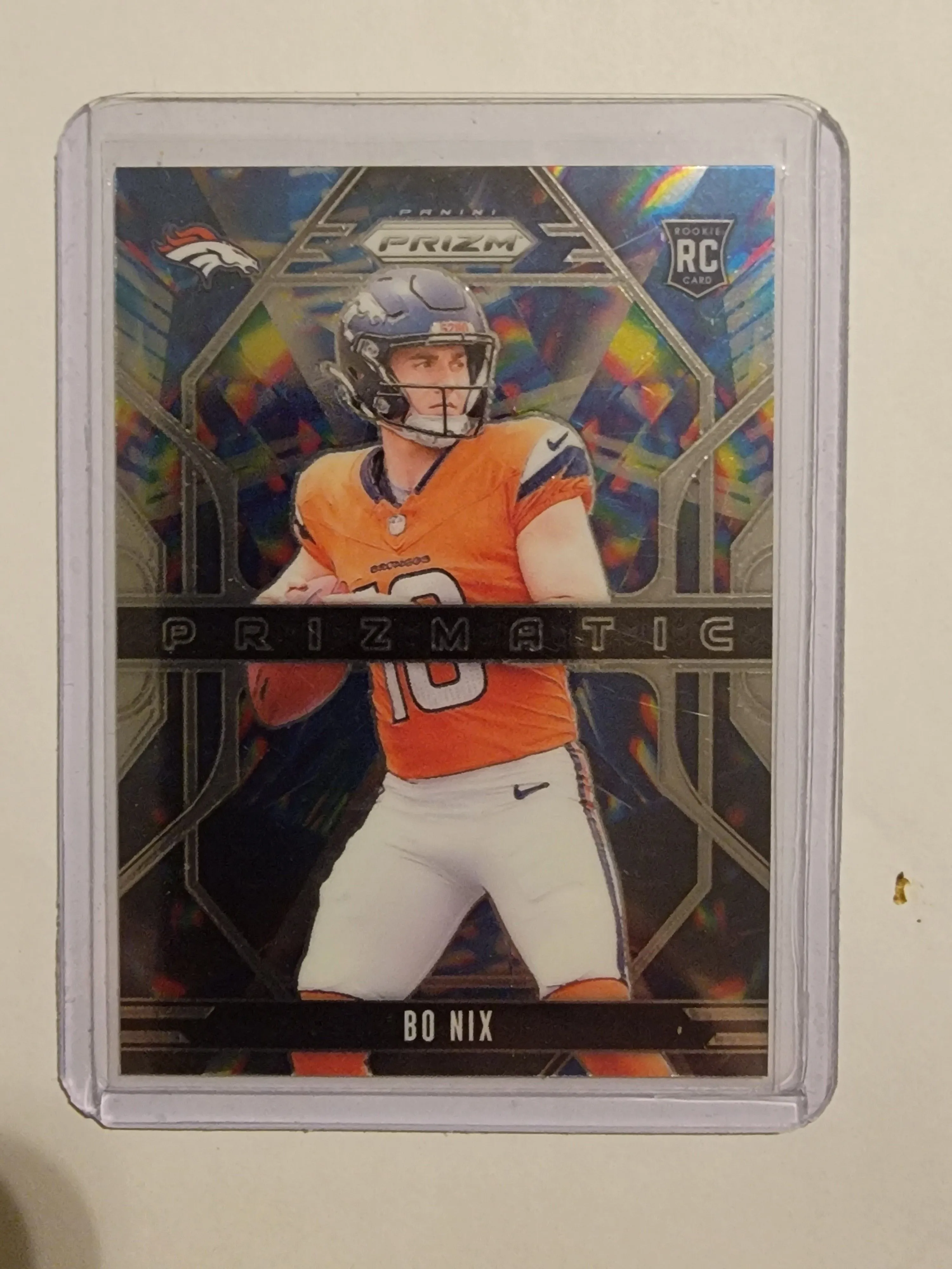 Product image for 2024 Prizm Prizmatic Bo Nix Rookie 
