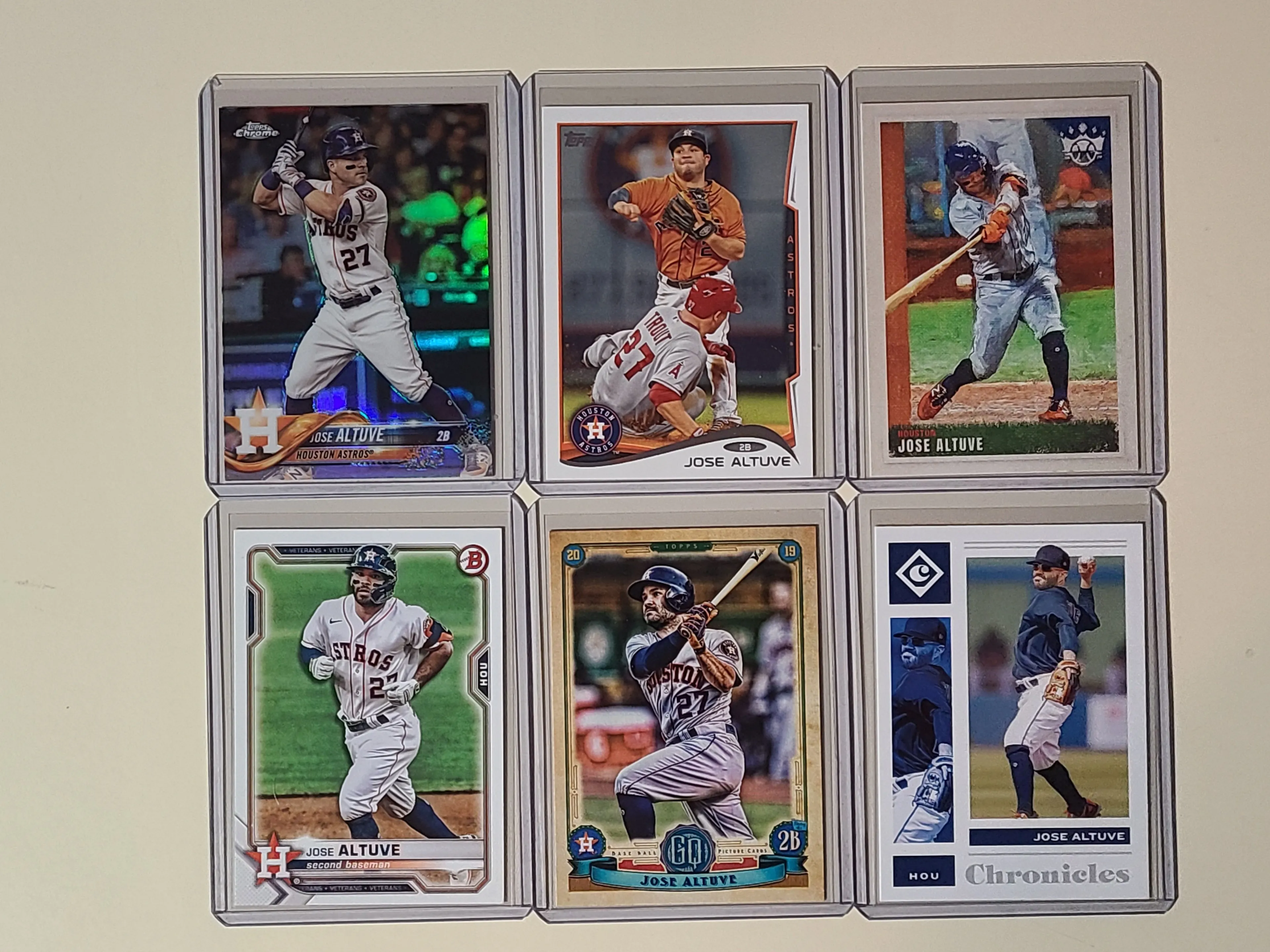 Product image for Jose Altuve 6 Baseball Card Lot