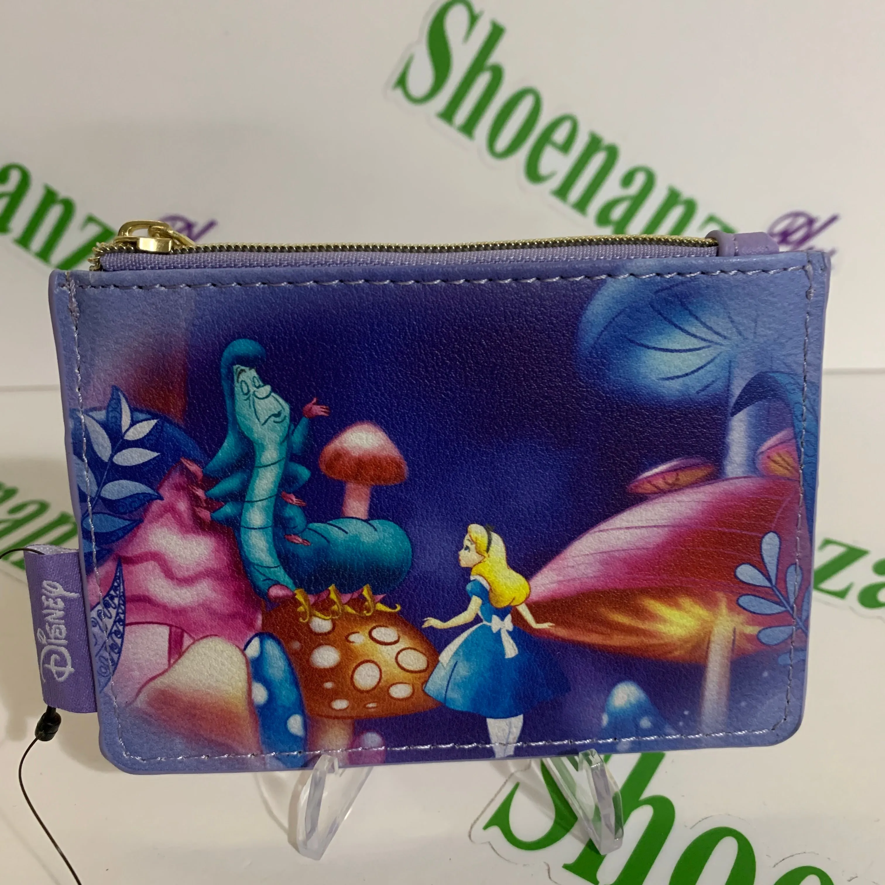 Product image for Loungefly Cardholder Alice Wonderland Absolem Caterpillar Mushroom Card Holder