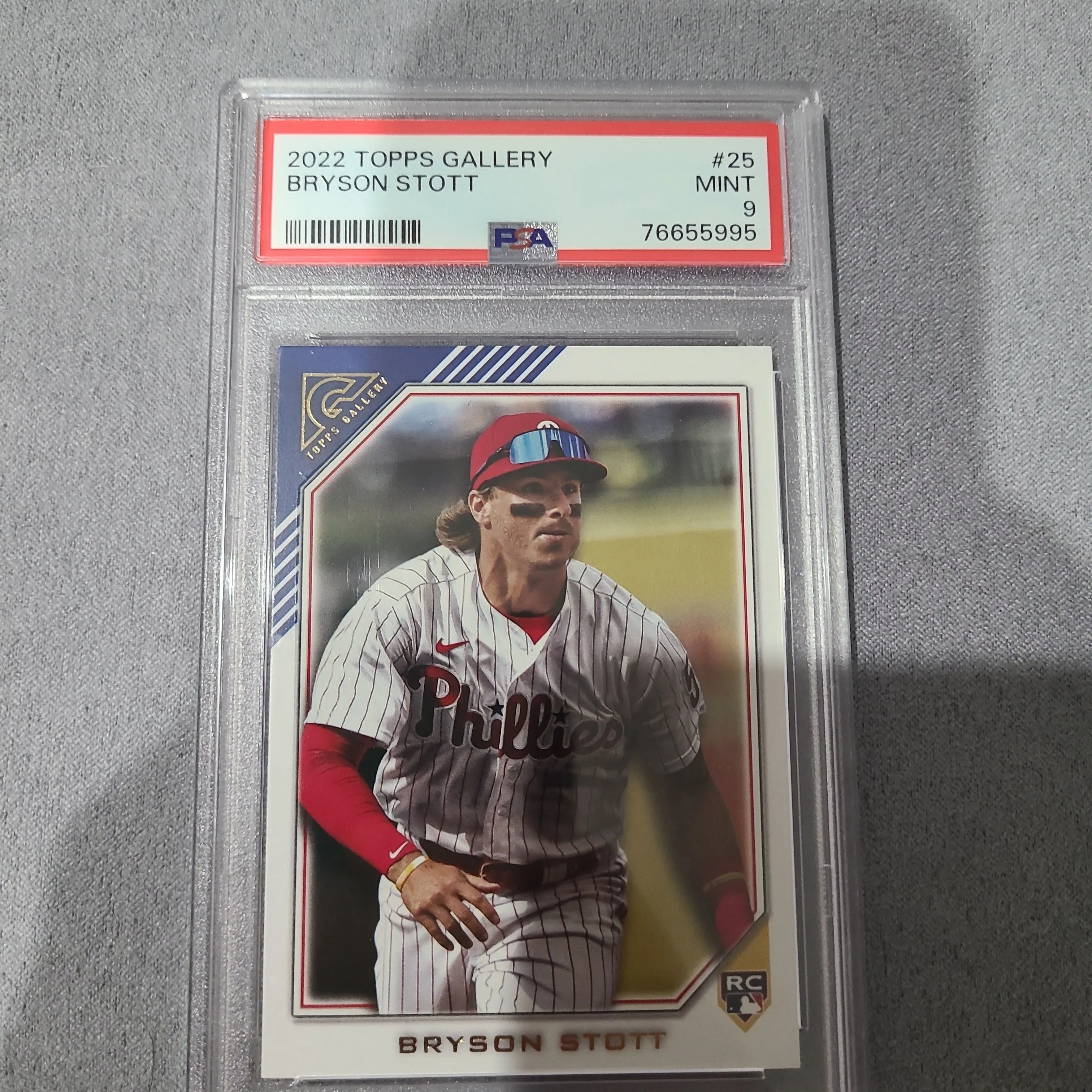 Product image for 2022 Topps Gallery Bryson Stott 25  PSA MINT 9