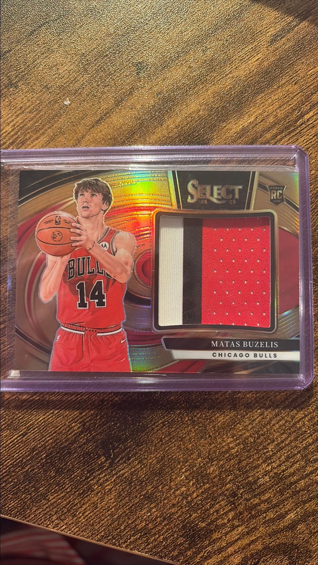 Product image for Matas Buzelis Rookie Jumbo 3-Color Patch /49