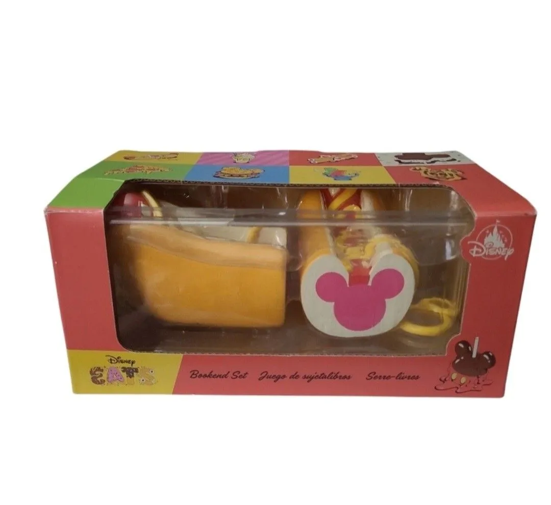 Product image for Disney Parks Eats Snacks Collection Mickey Bookends New with Box