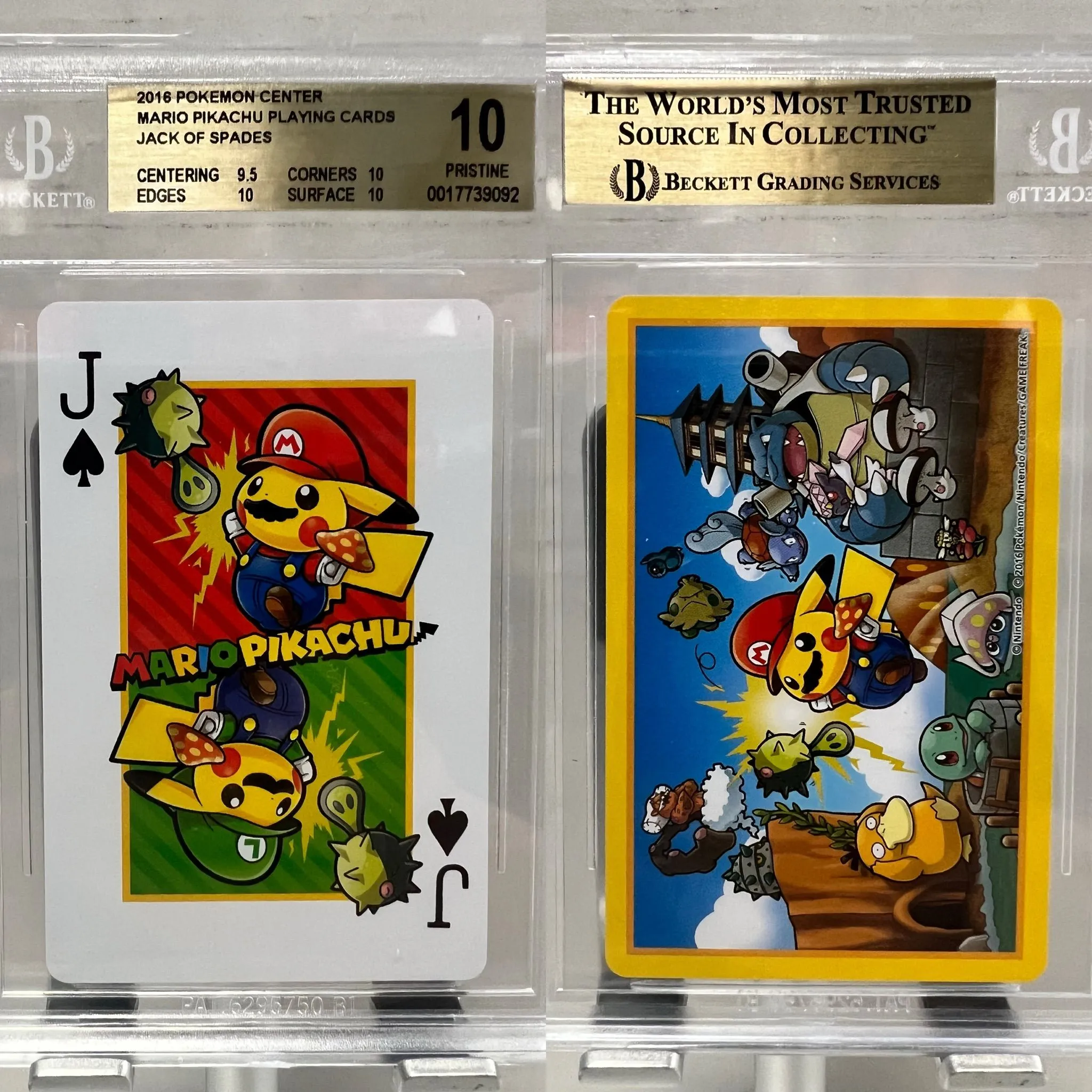2016 Beckett 10 Mario Pikachu Playing Cards Jack of Spades  Whatnot: Shop,  Sell, Connect