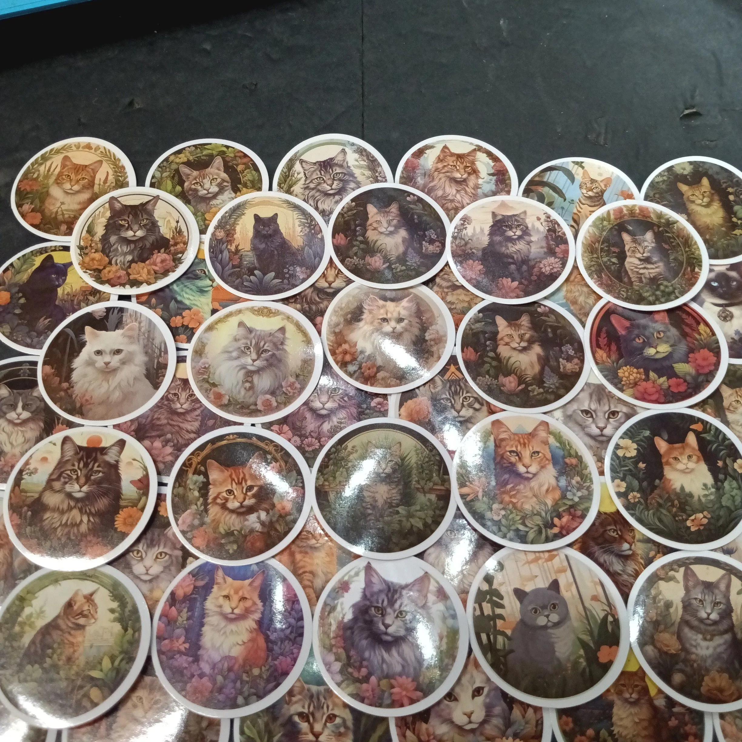 Product image for #0 Bloop the Chat or yourself 3 Random Cat Stickers 