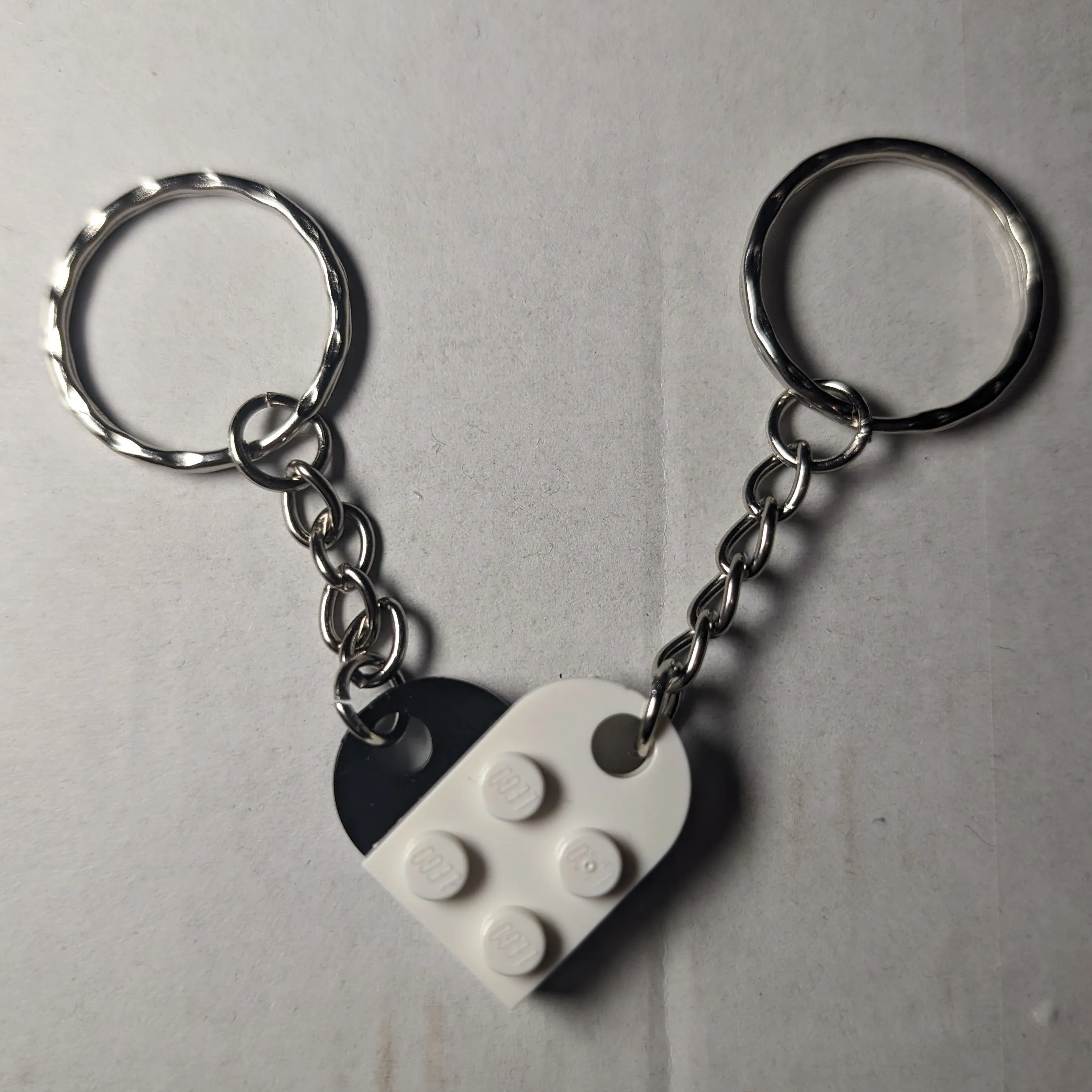 Product image for Keyring: Black and White Heart