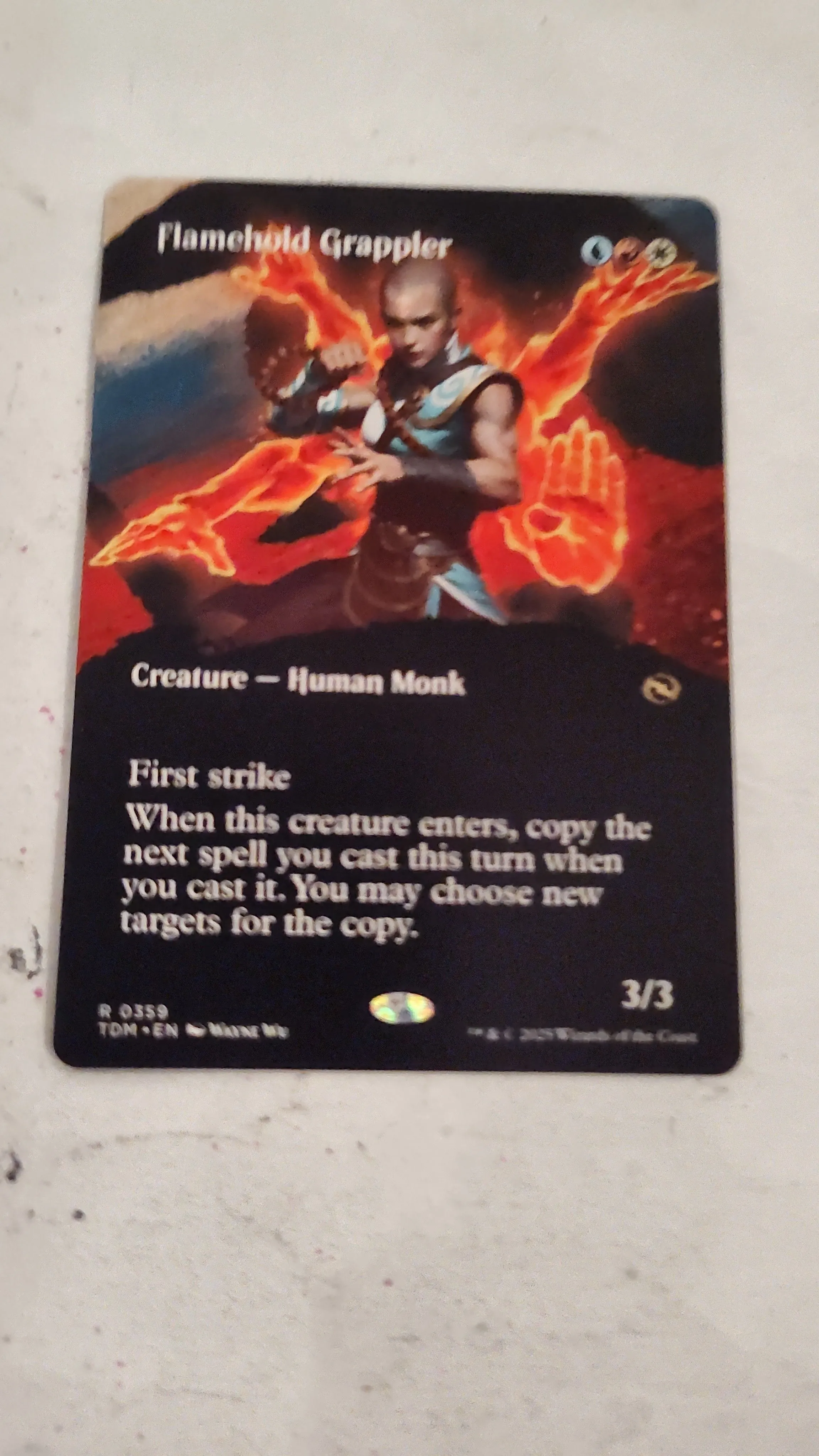 Product image for MTG Tarkir Dragonstorm Borderless Flamehold Grappler 