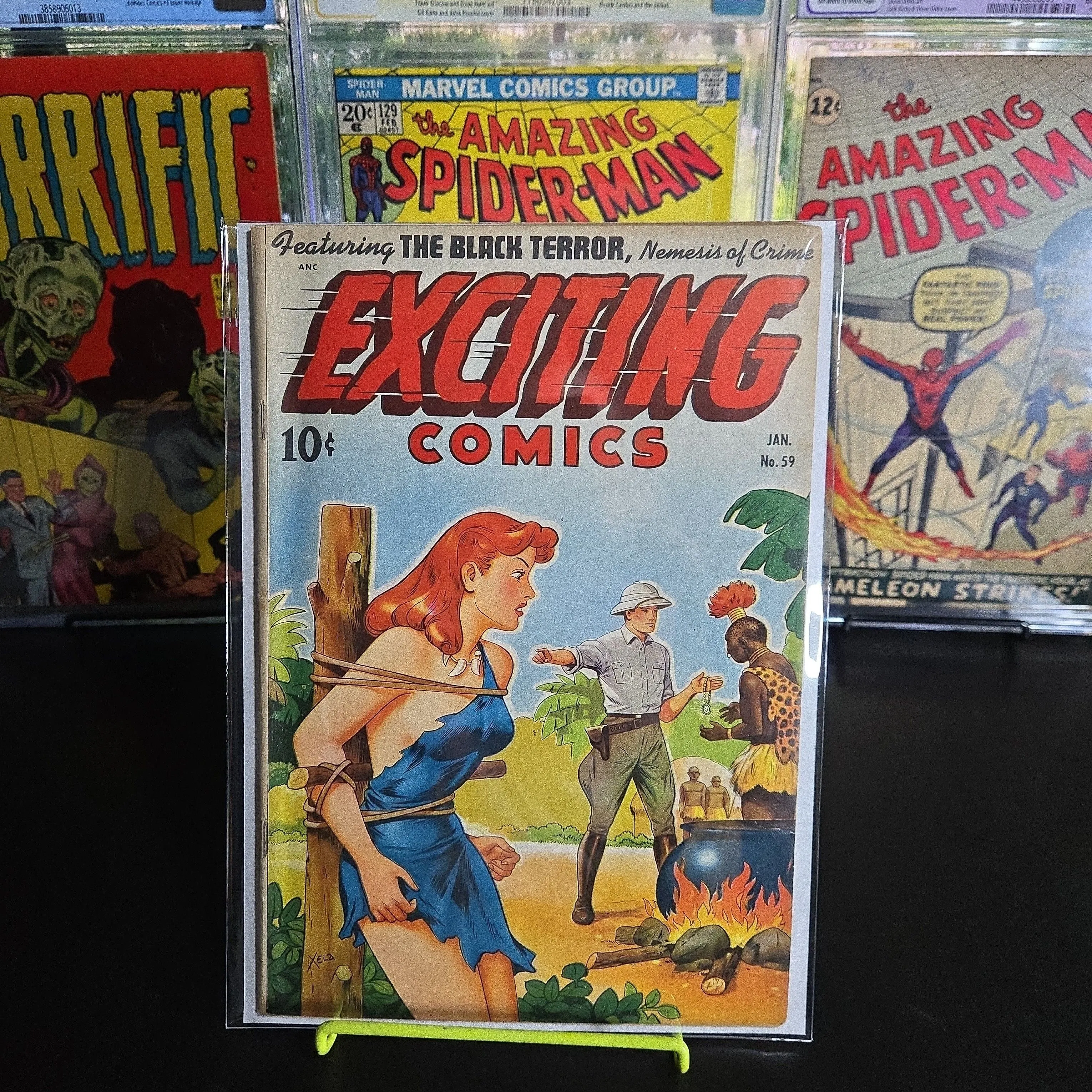 Product image for Exciting Comics #59 (1948) Classic Schomberg Bondage/Headlights Cover