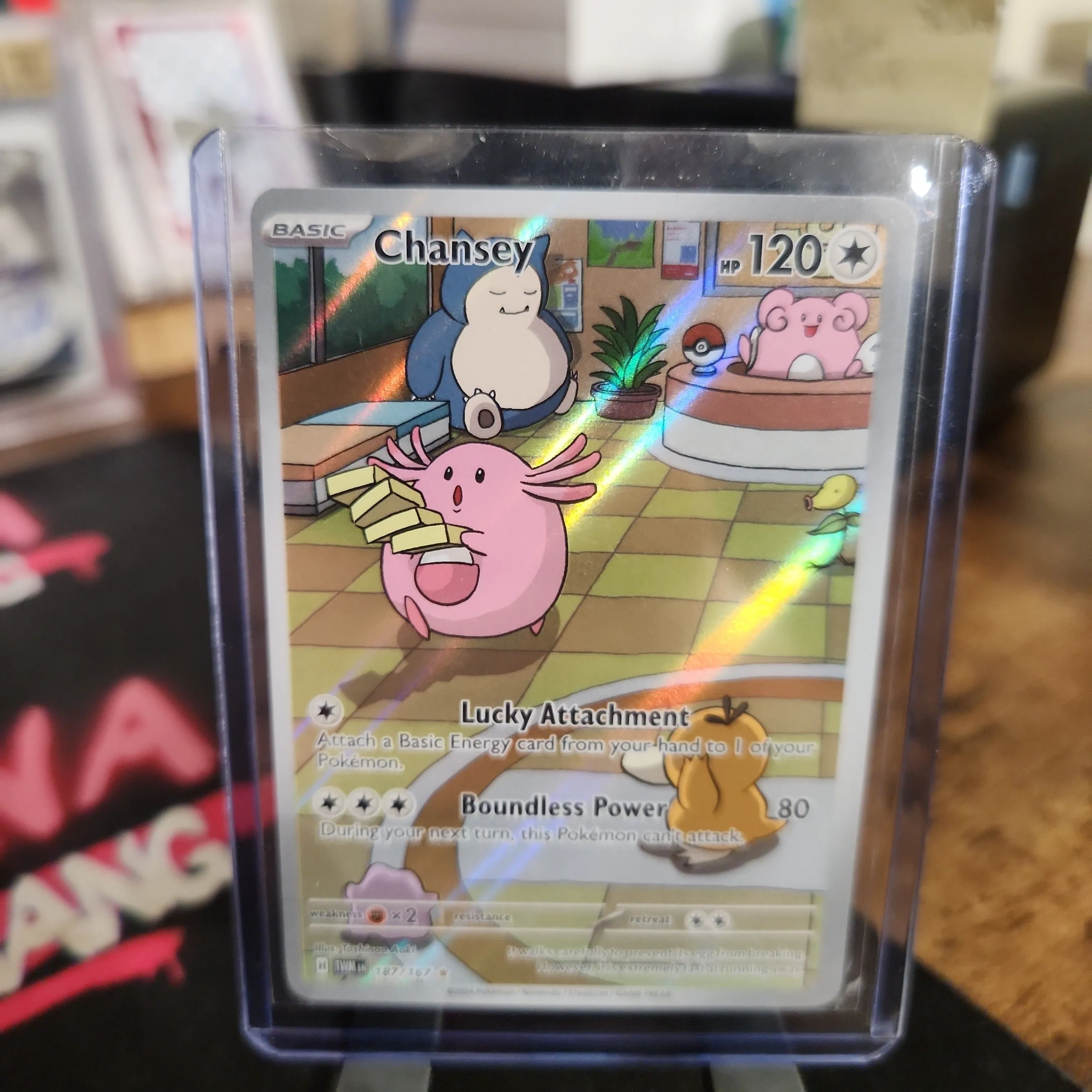 Chansey 187/167 - Pokemon Twilight Masquerade Illustration Rare NM   Whatnot: Shop, Sell, Connect