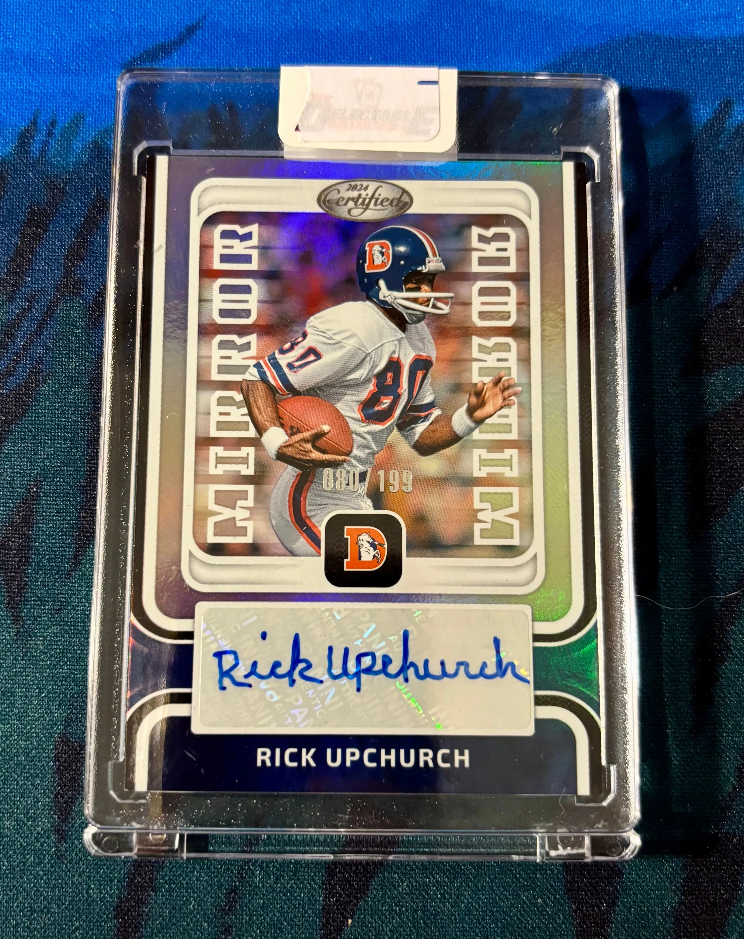 Product image for Rick Upchurch Certified Autograph Card Numbered to /199
