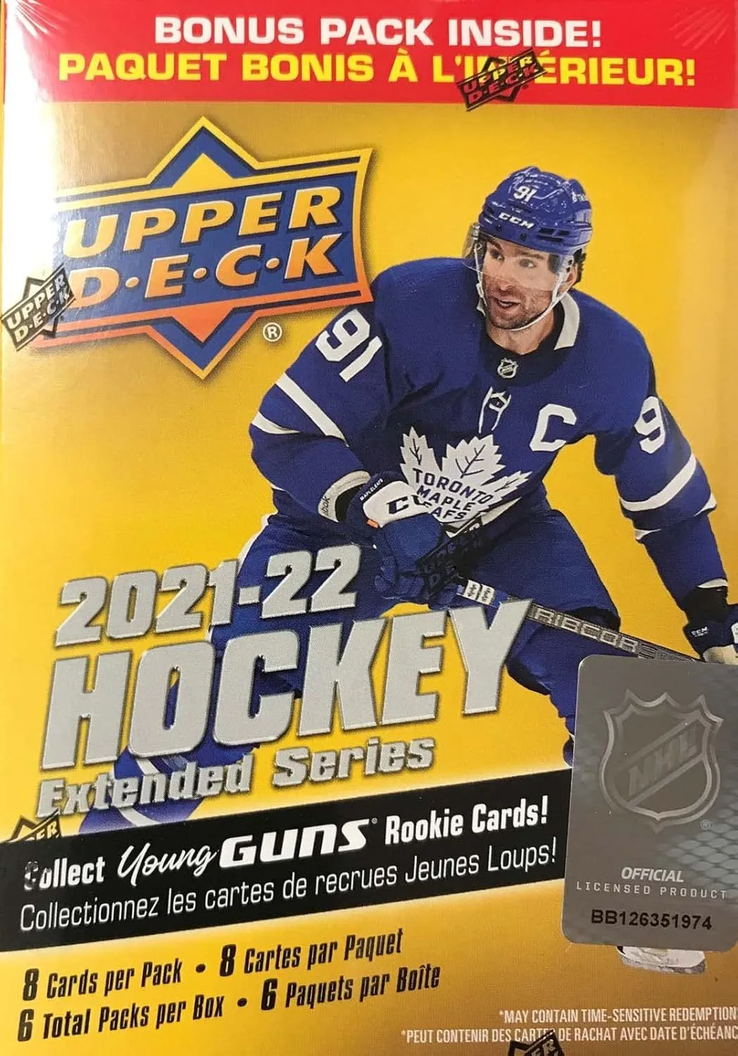 Product image for 2021 2022 Upper Deck Hockey EXTENDED Series Factory Sealed