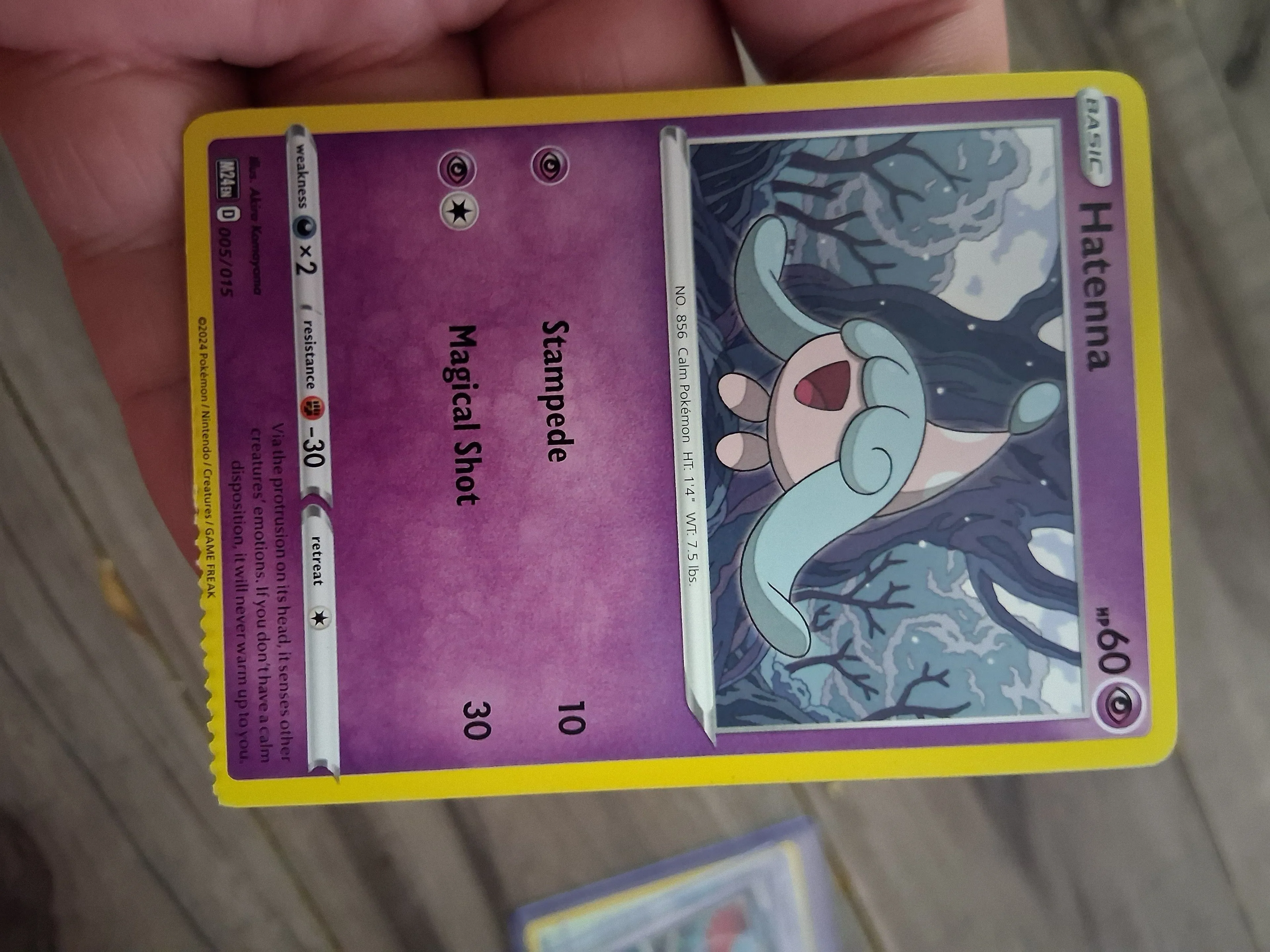 Crimped McDonald's Hatenna Promo 005/015 2024 Happy Meal Pokmon 2025 ERROR   Whatnot: Shop, Sell, Connect