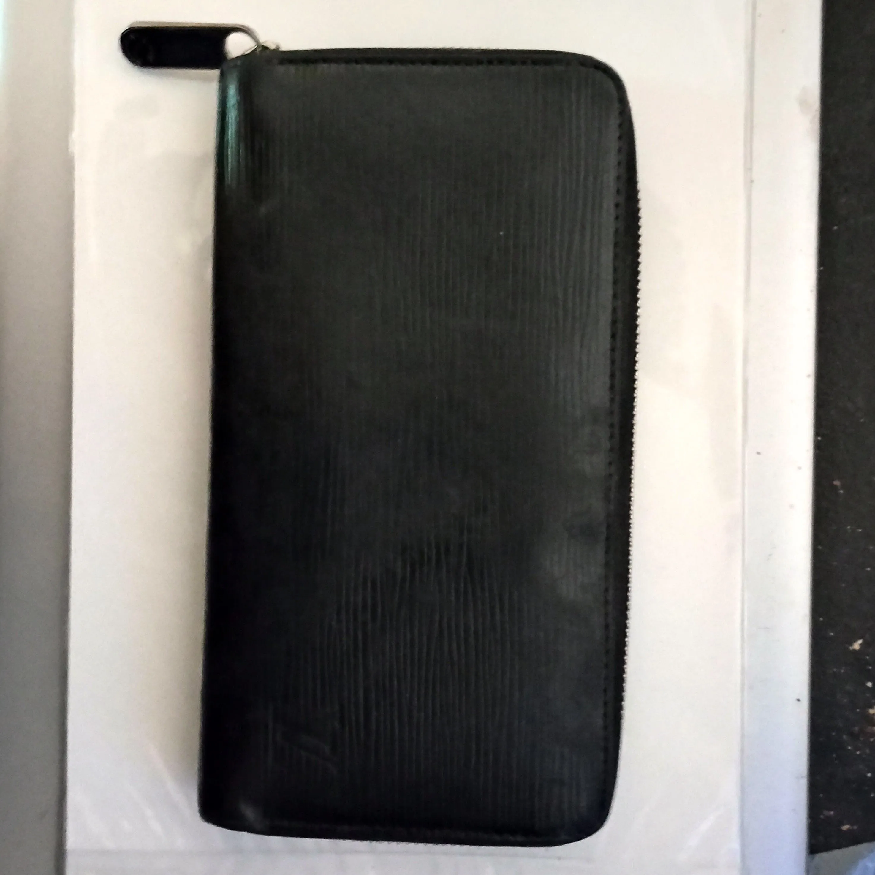 Product image for Louis Vuitton Wallet Epi Zippy Zip Around Long Wallet, Black  (Used)