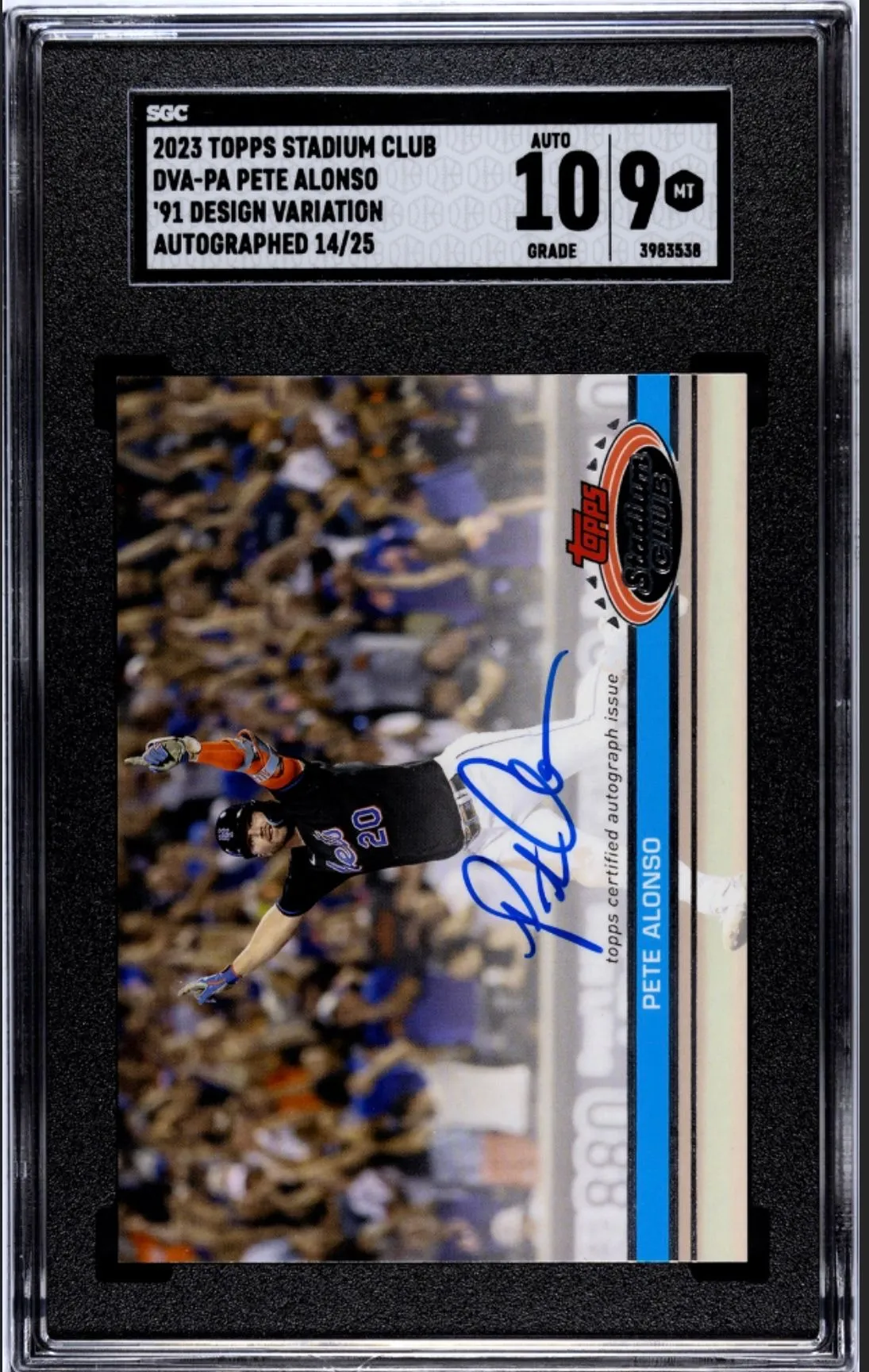 Product image for Pete Alonso  auto.  /25