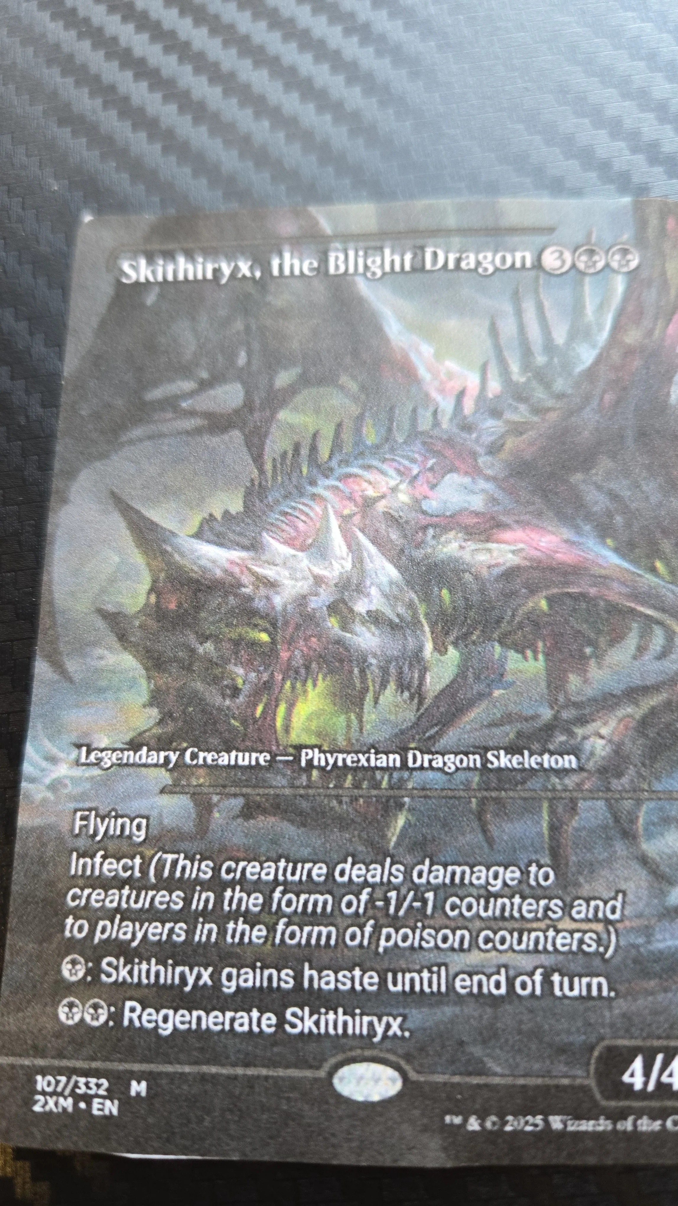 Product image for mtg Custom Alter- Skirthiryx the Blight Dragon  showcase 