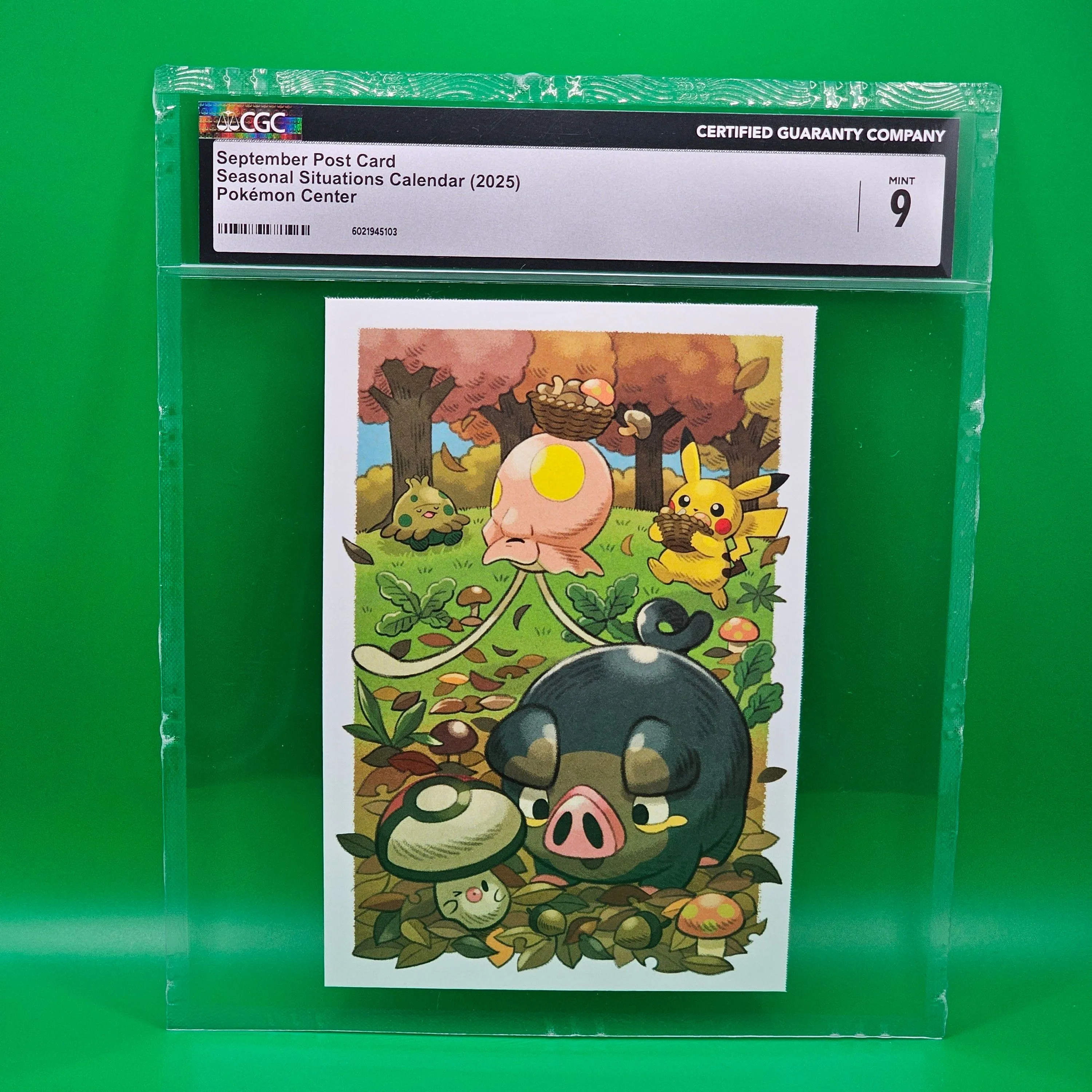 Slab: Pokemon: Jumbo Postcard: September Post Card: Seasonal Situations  Calendar (2025): CGC MINT 9  Whatnot: Shop, Sell, Connect