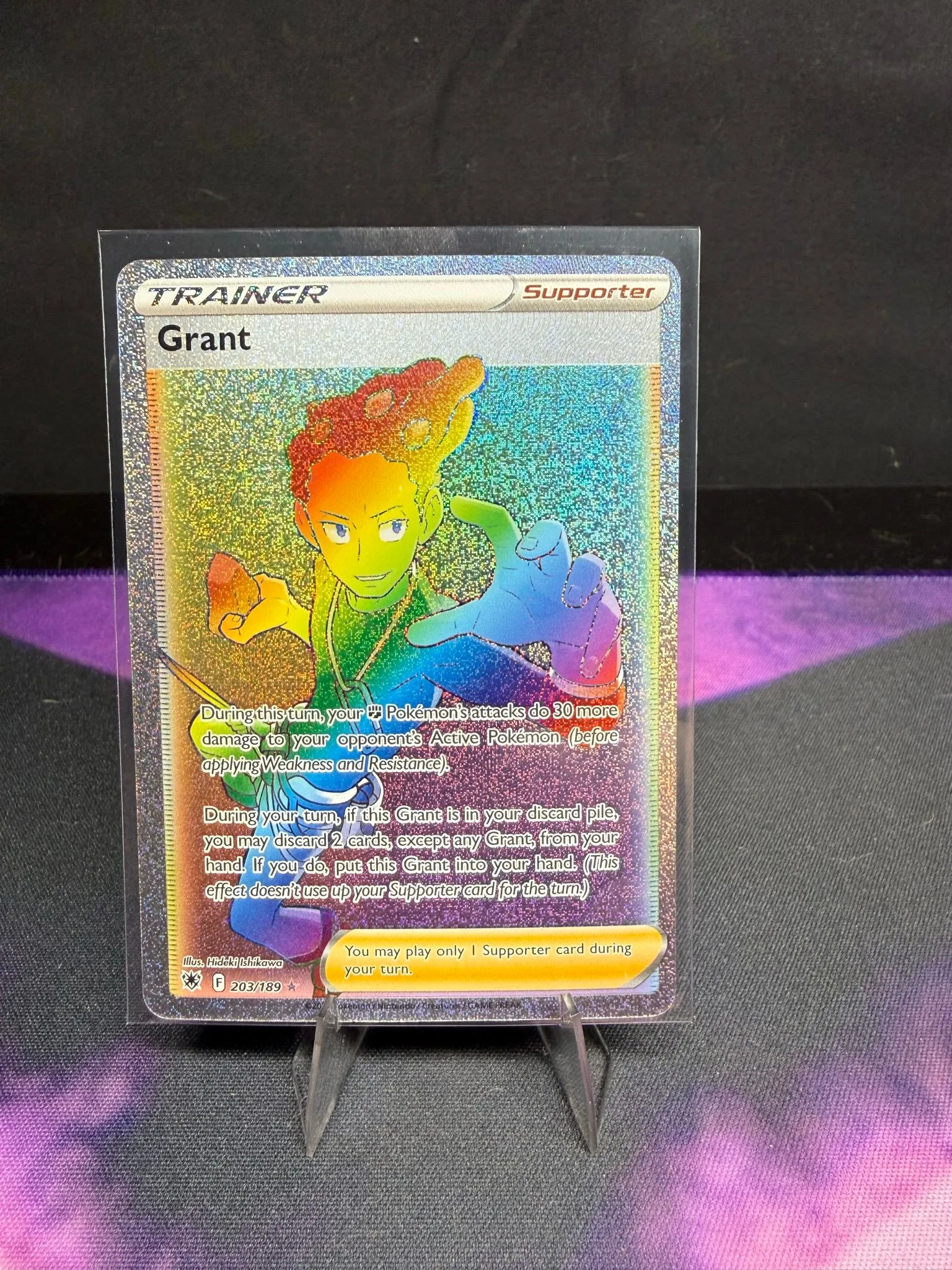 rainbow grant pokemon card price 203/189 Rare (SWSH Astral Radiance) Toys & Games your [Fighting] Pokemons attacks do 30 more damage to your opponents Active PokemonDuring your turn Top 90 Supporter Pokemon cards