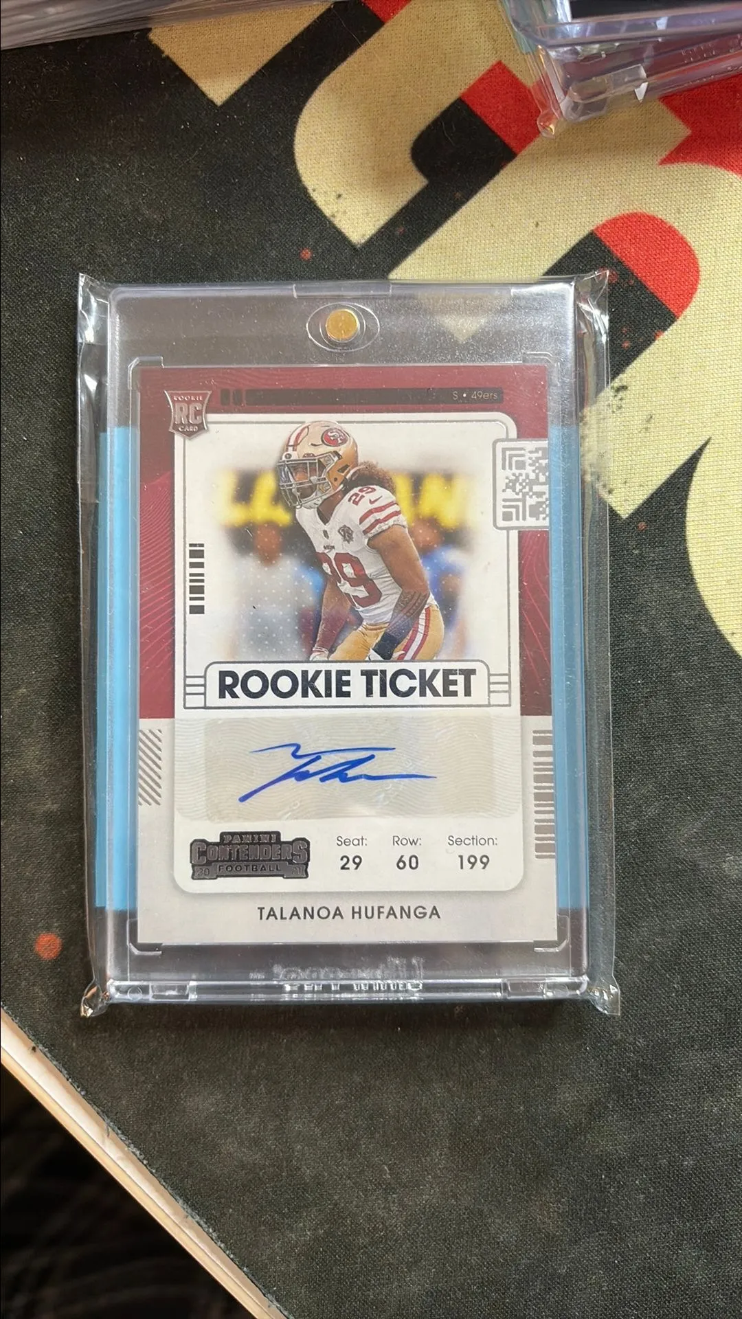 Product image for 2021 Panini Contenders Talanoa Hufanga RC Ticket Auto