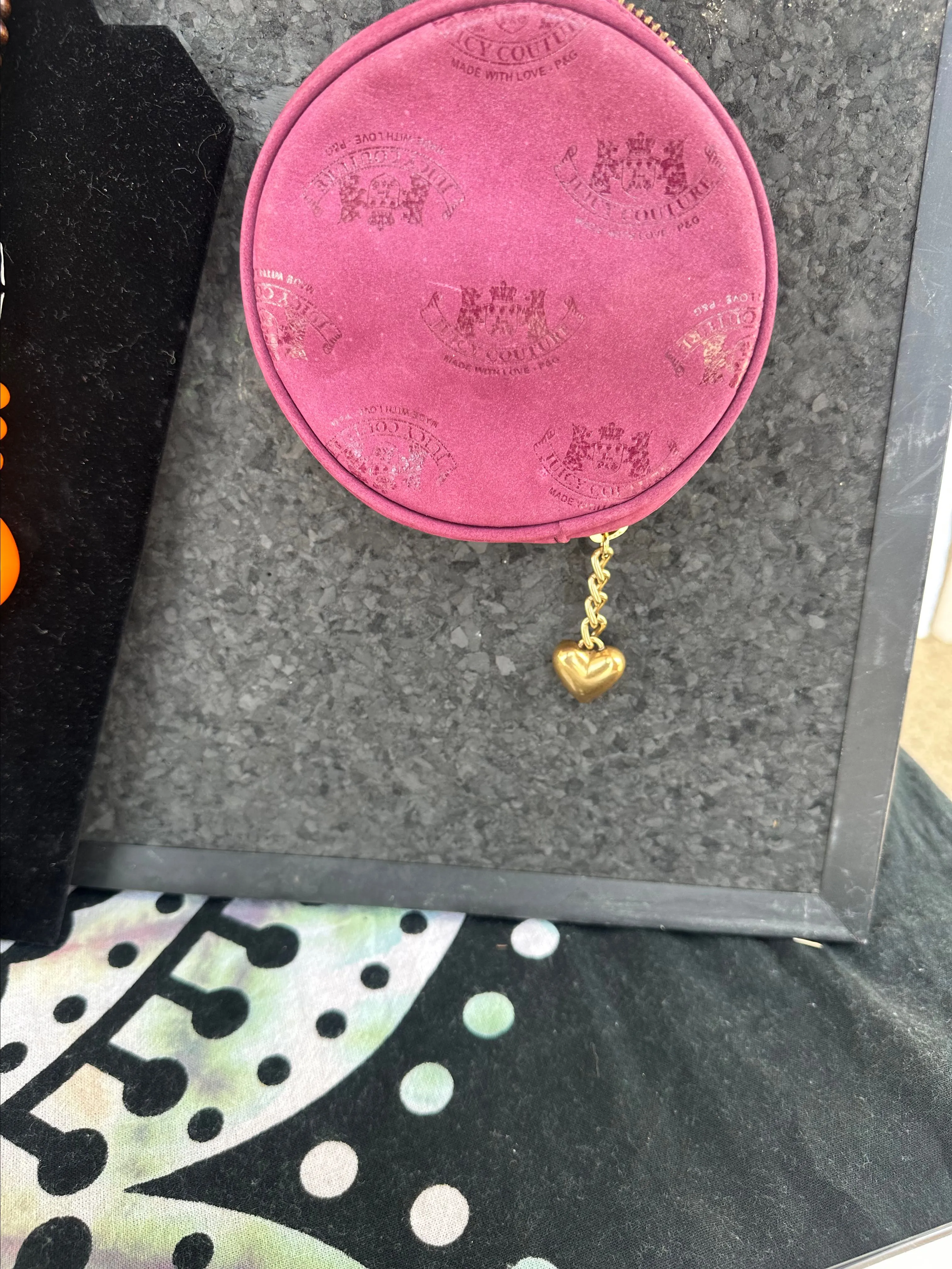 Product image for Juicy couture pink y2k leather diamond chain mini satchel crossbody