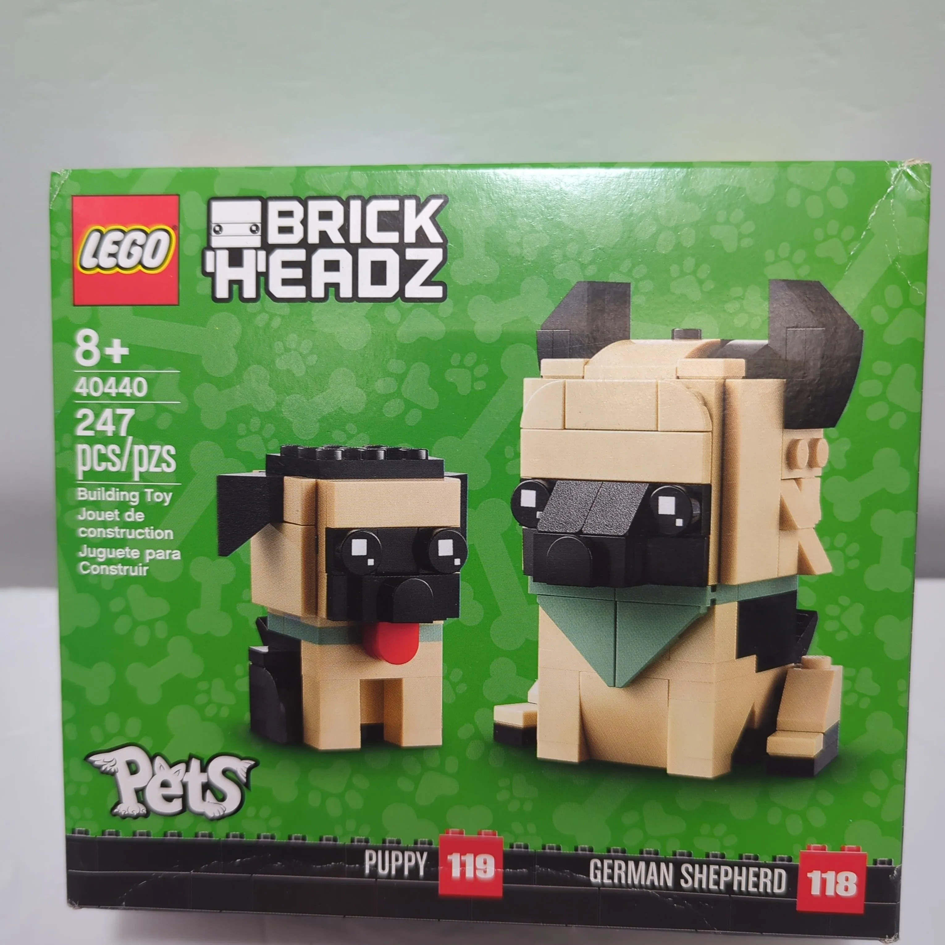 Product image for LEGO BrickHeadz 40440 German Shepherd & Puppy 