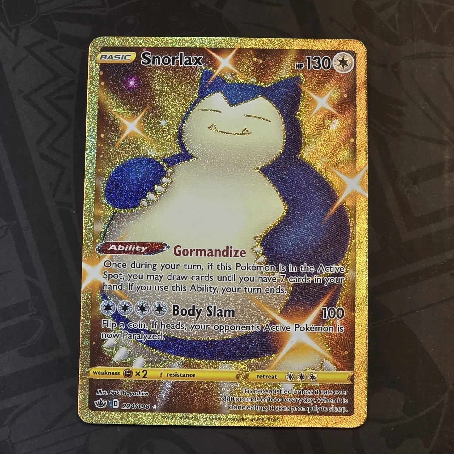 Chilling Reign - Snorlax GOLD - 224/198 - Single Card  Whatnot: Shop,  Sell, Connect