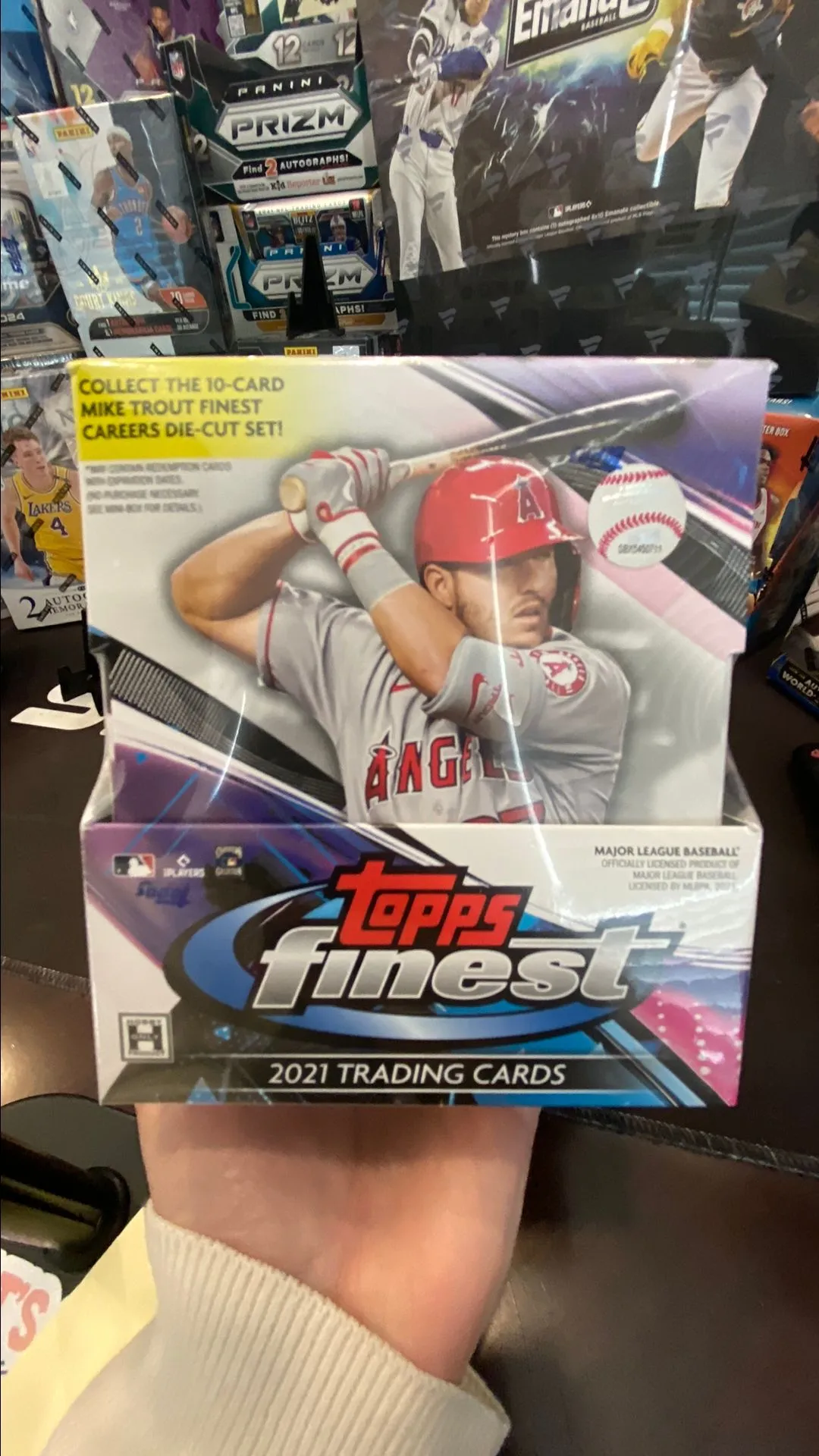 Product image for 2021 mlb topps chrome finest hobby