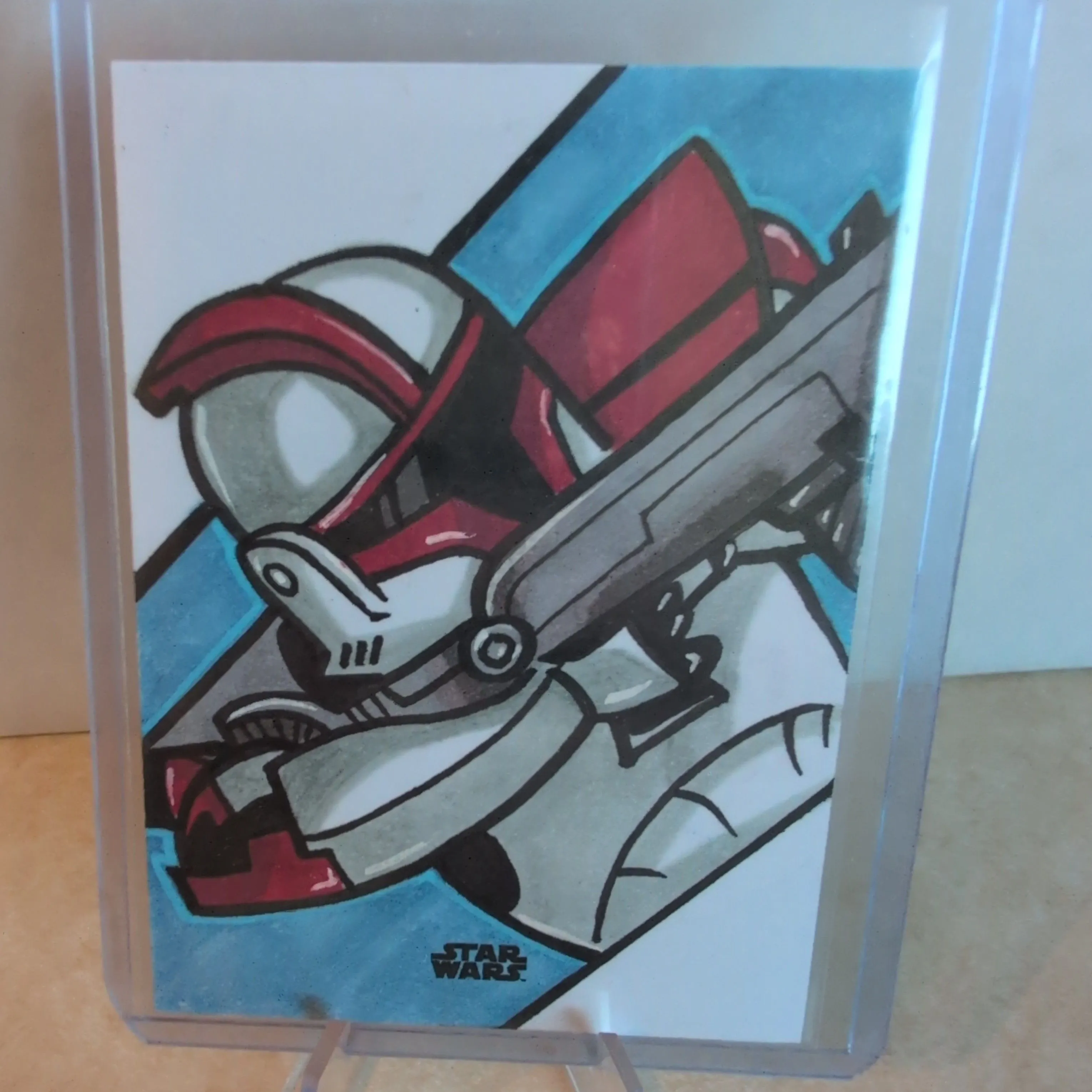 Product image for 2023 Topps Finest Star Wars 1/1 Artist Sketch Art Eric Medina