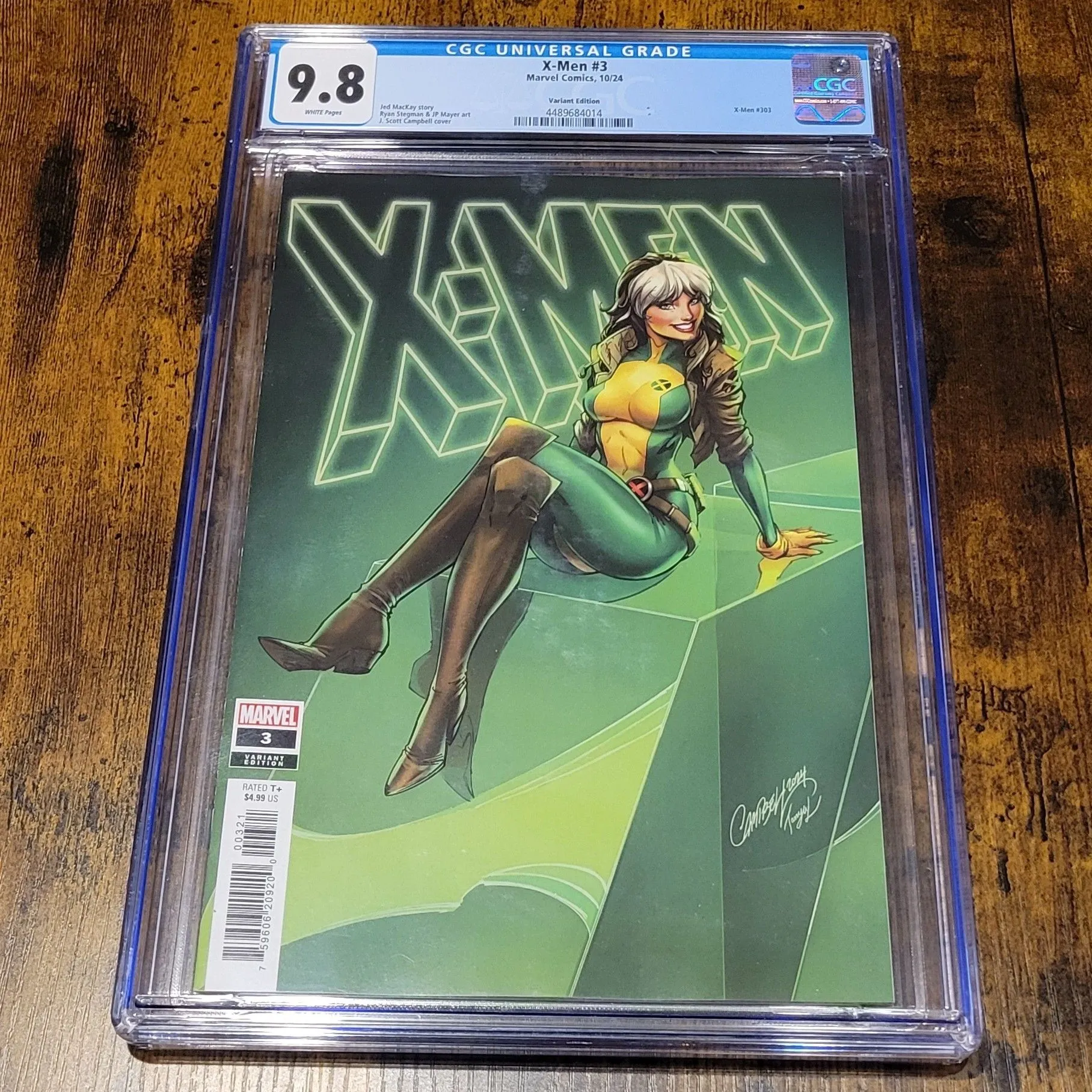 Product image for X-men #3 CGC 9.8! J. Scott Campbell Variant