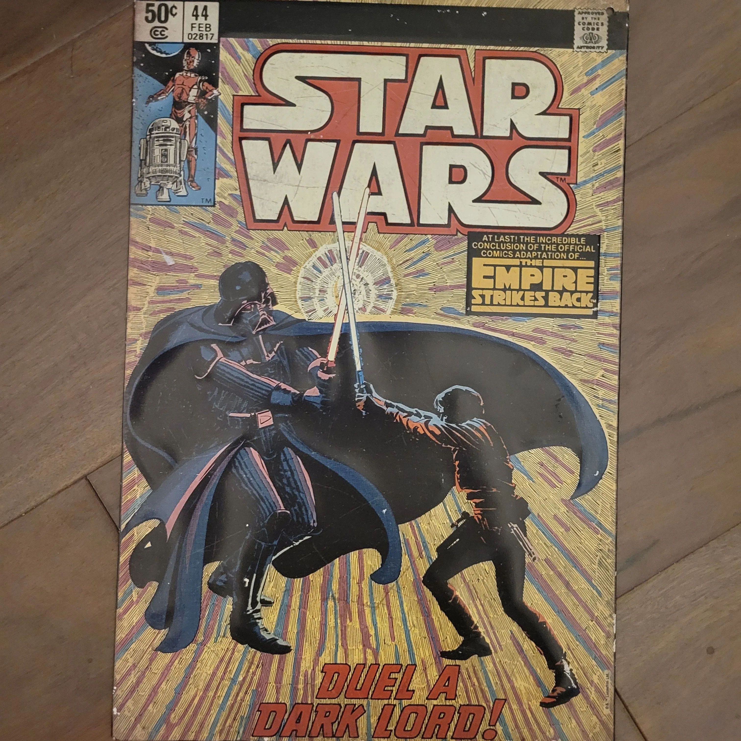 Product image for 8.5x13 Metal Star Wars Comic Sign