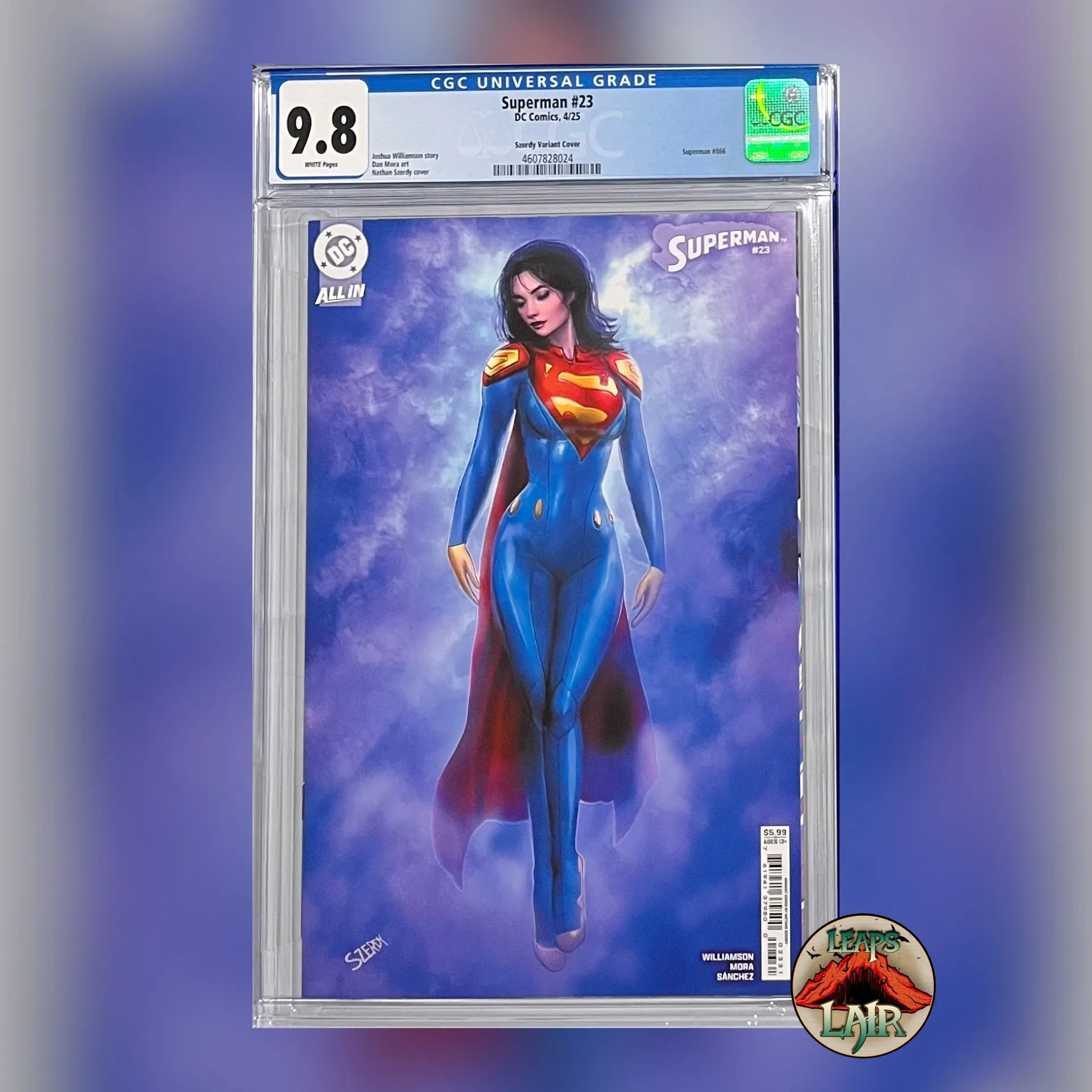 Product image for SUPERMAN #23 NATHAN SZERDY SUPERGIRL VARIANT CGC 9.8