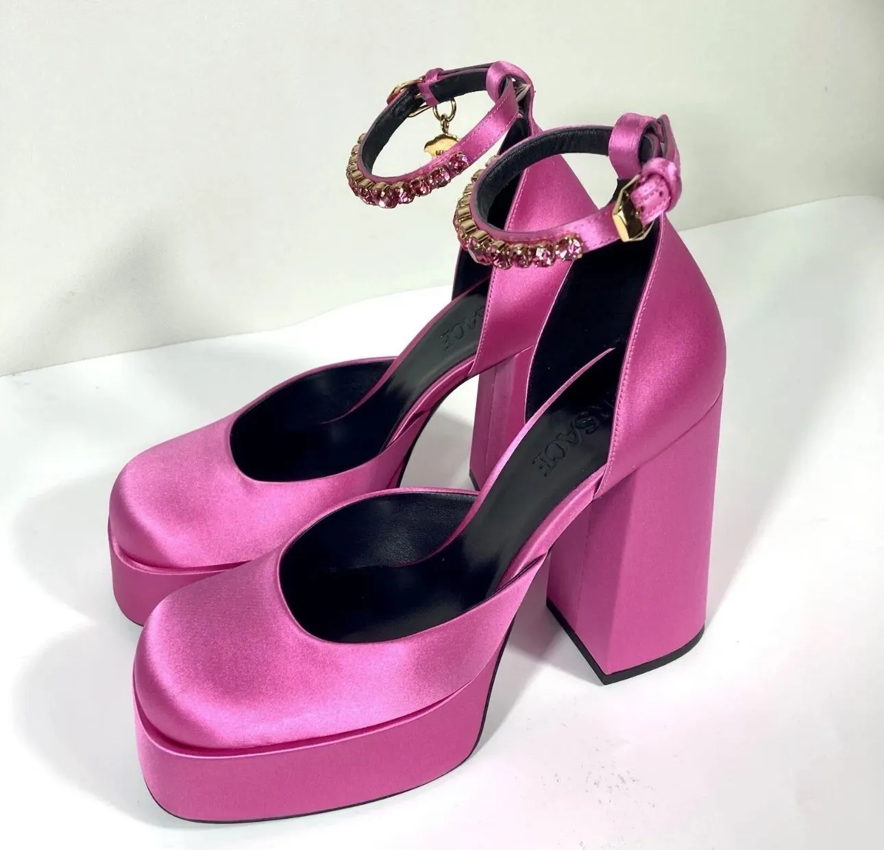Product image for VERSACE - Medusa Aevitas Platform Pumps Pink Paradise Size: 37