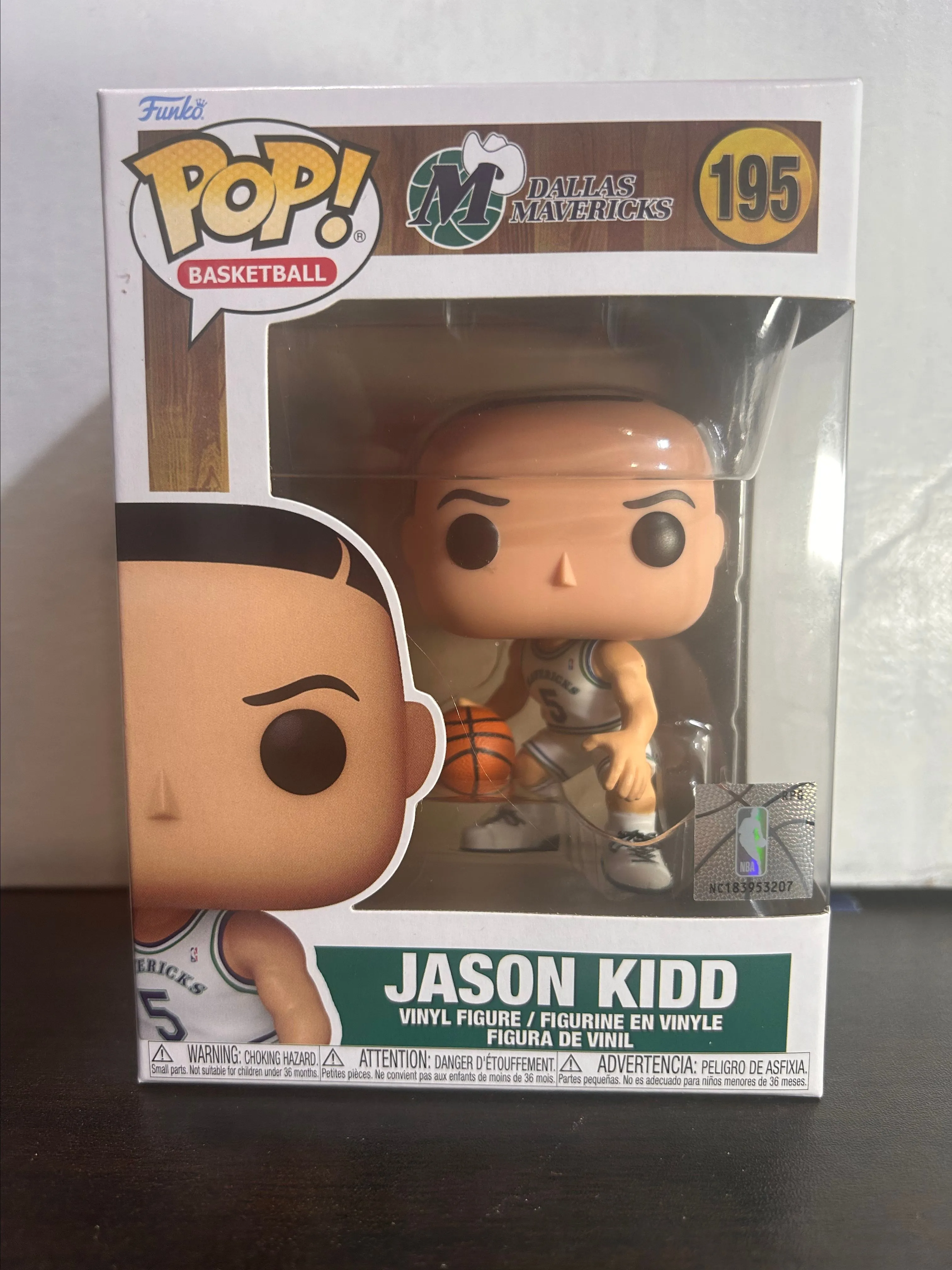 Product image for Jason Kidd NBA Dallas Mavericks Basketball Funko Pop 195 With Protector