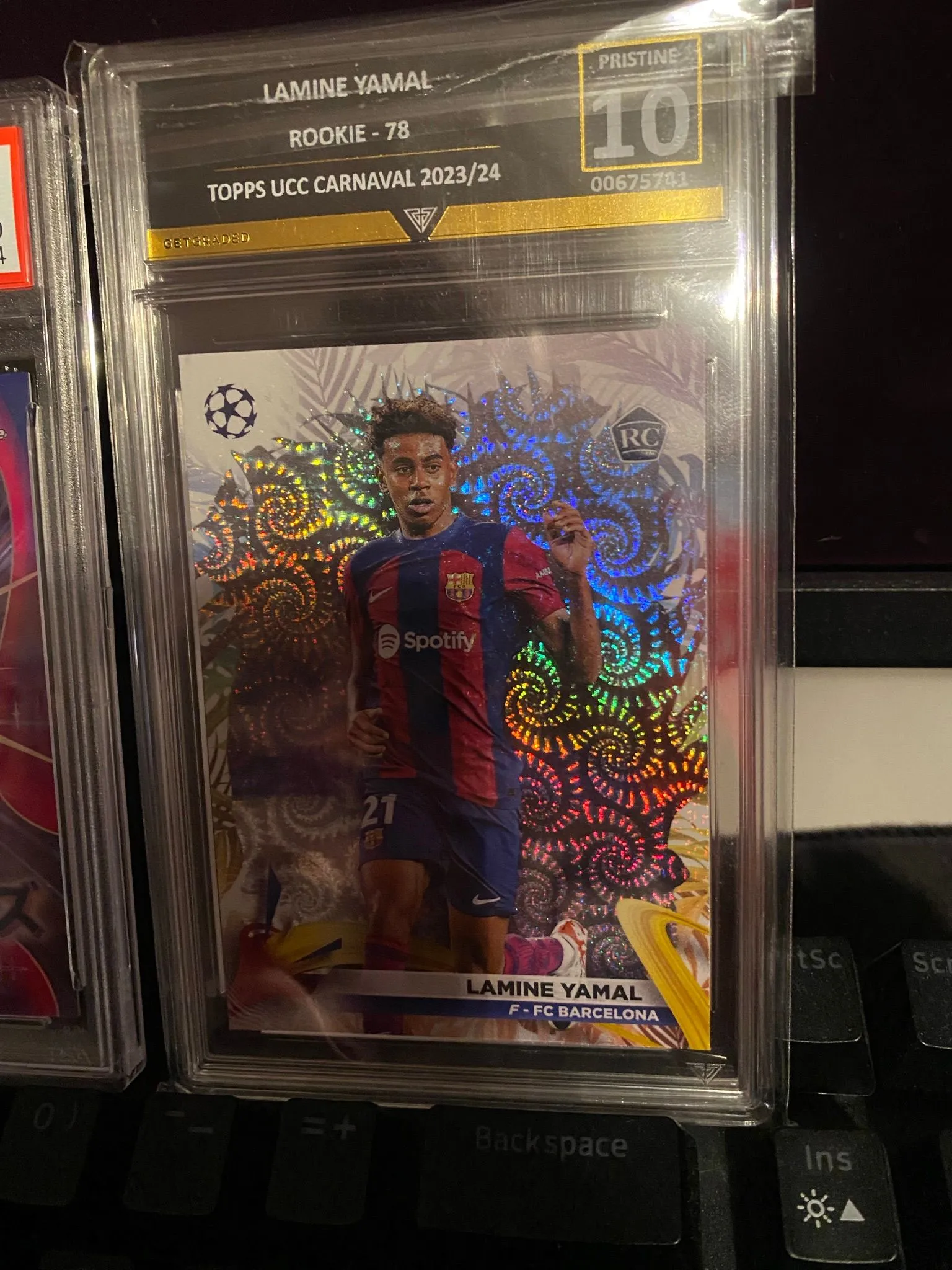 lamine yamal graded card Topps UCC 2023/24 Graded Card – Lamine Yamal RC – PSA 9 – Hikaru