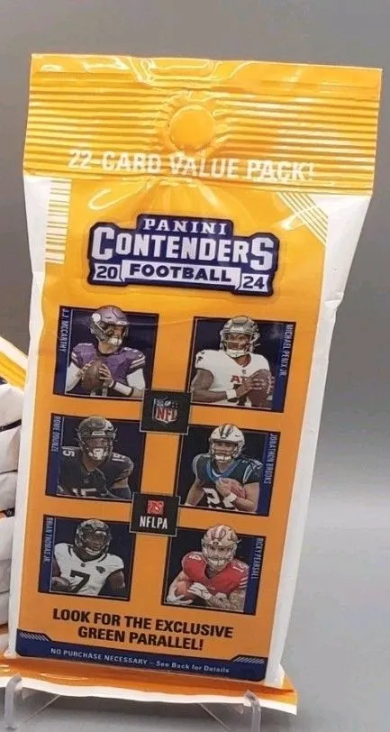 Product image for 2024 Panini Contenders Football 22-Card Value Pack Fat Pack
