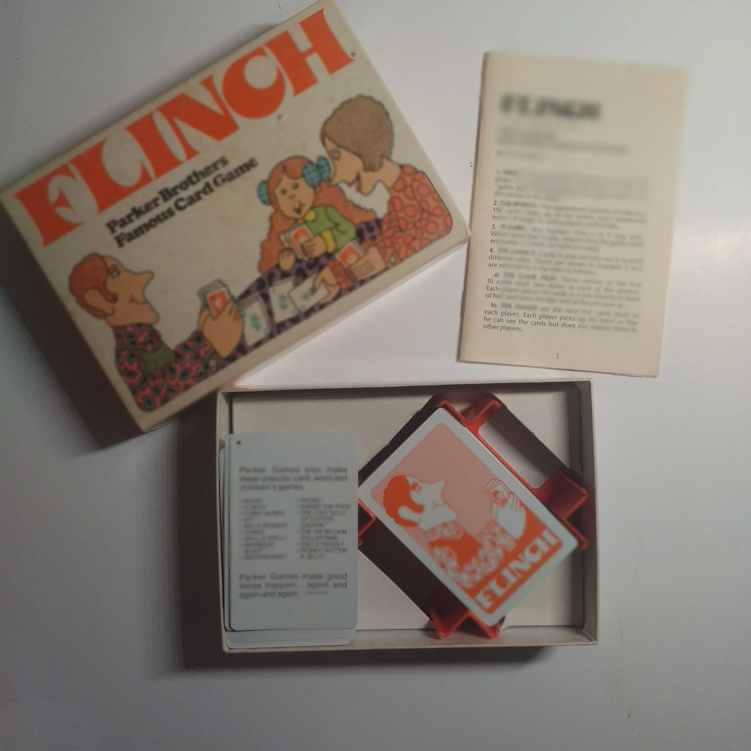Product image for Vintage 1963 Flinch Parker Brothers Card Game  Comes w/Instructions