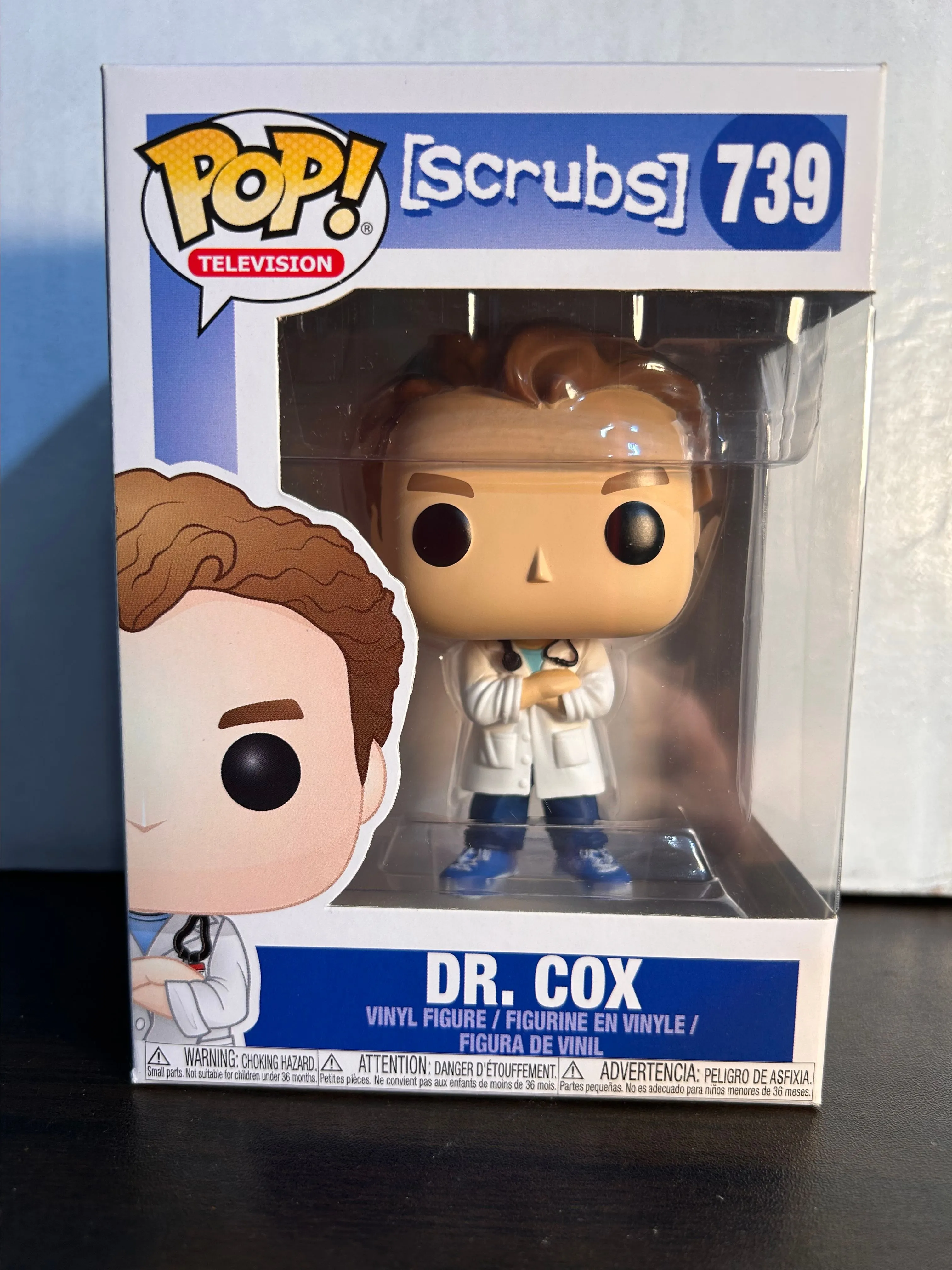 Product image for Dr. Cox Scrubs Television Vaulted Funko Pop 739 With Protector