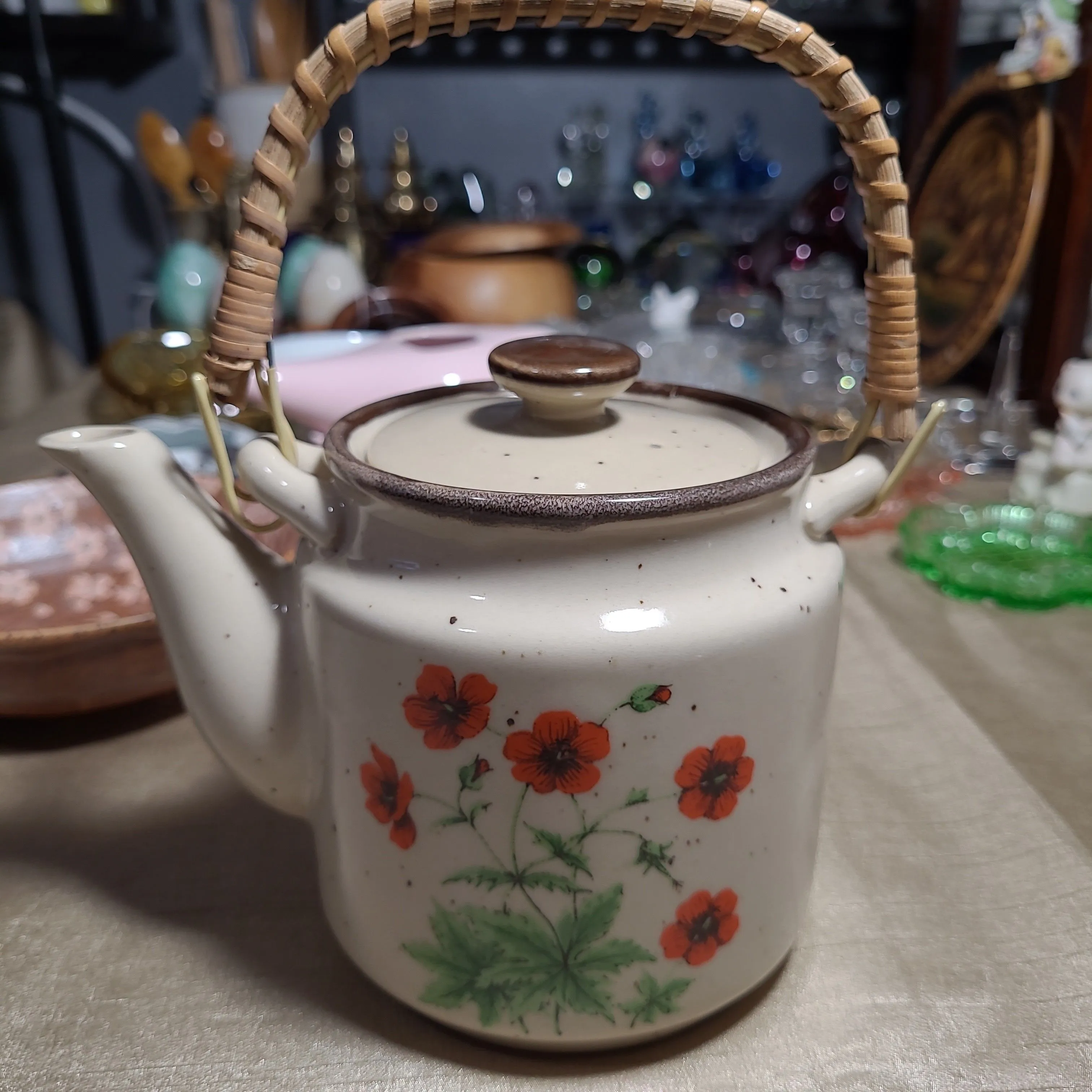 Product image for teapot pottery japan vintage Teapot with handle