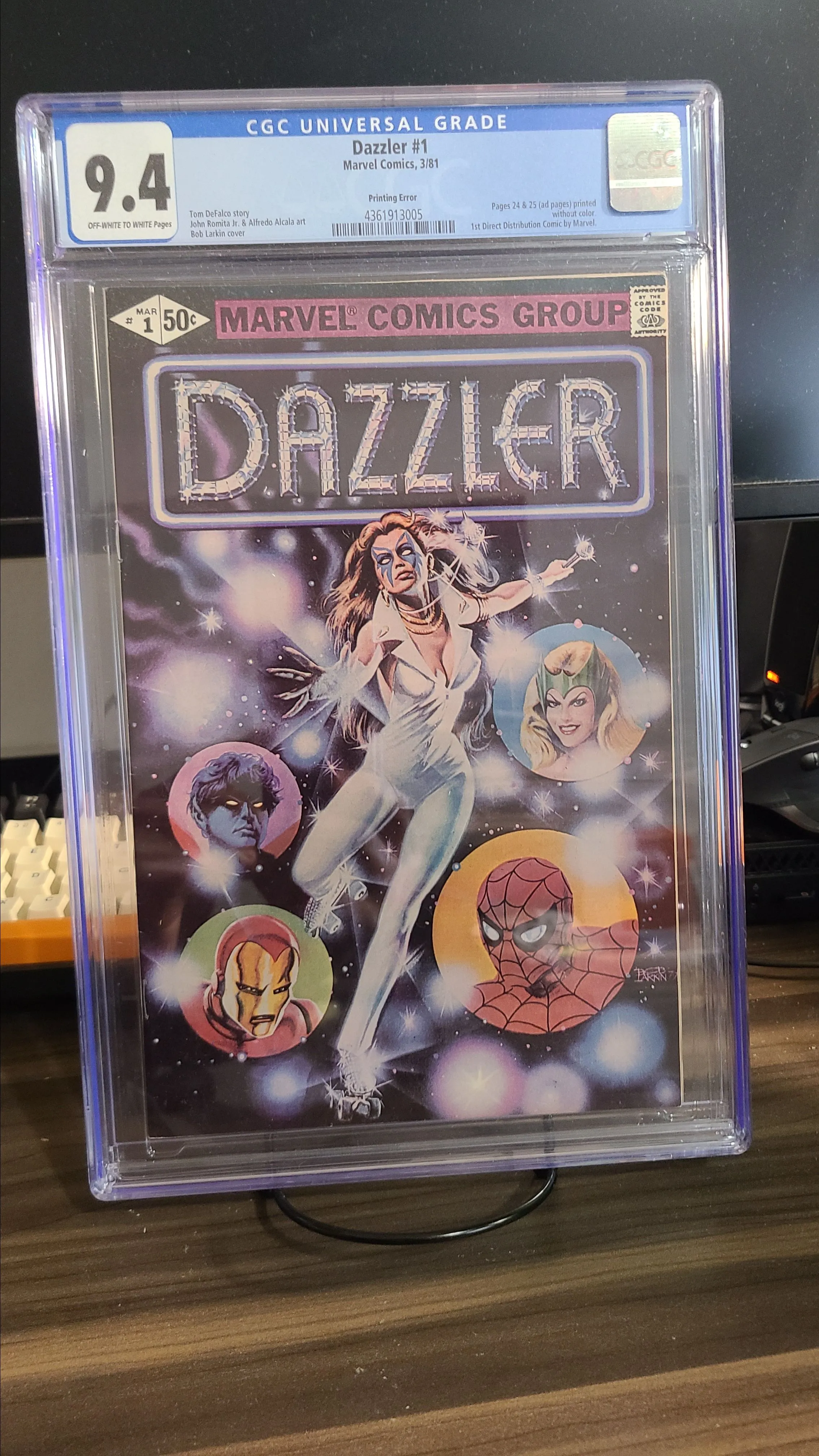 Product image for Dazzler #1 CGC 9.4 RARE ERROR EDITION! KEY ISSUE 🔑🔑🔑