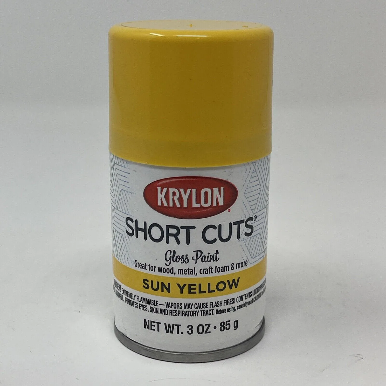 Product image for Krylon SCS-036 Short Cuts Aerosol Spray Paint, Gloss, Sun Yellow, 3 oz.