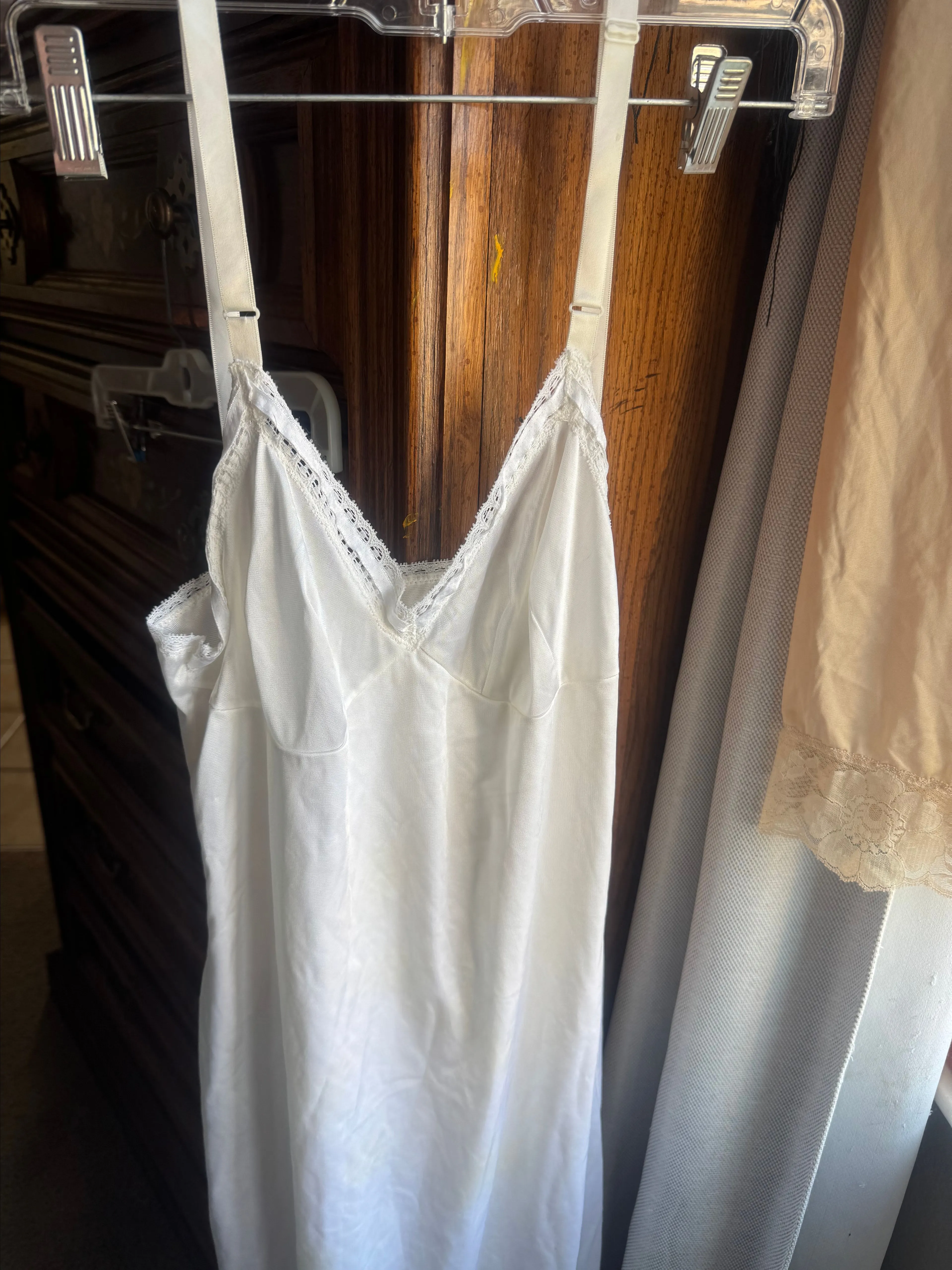 Product image for 1960-70's Nylon Slip with lace detail