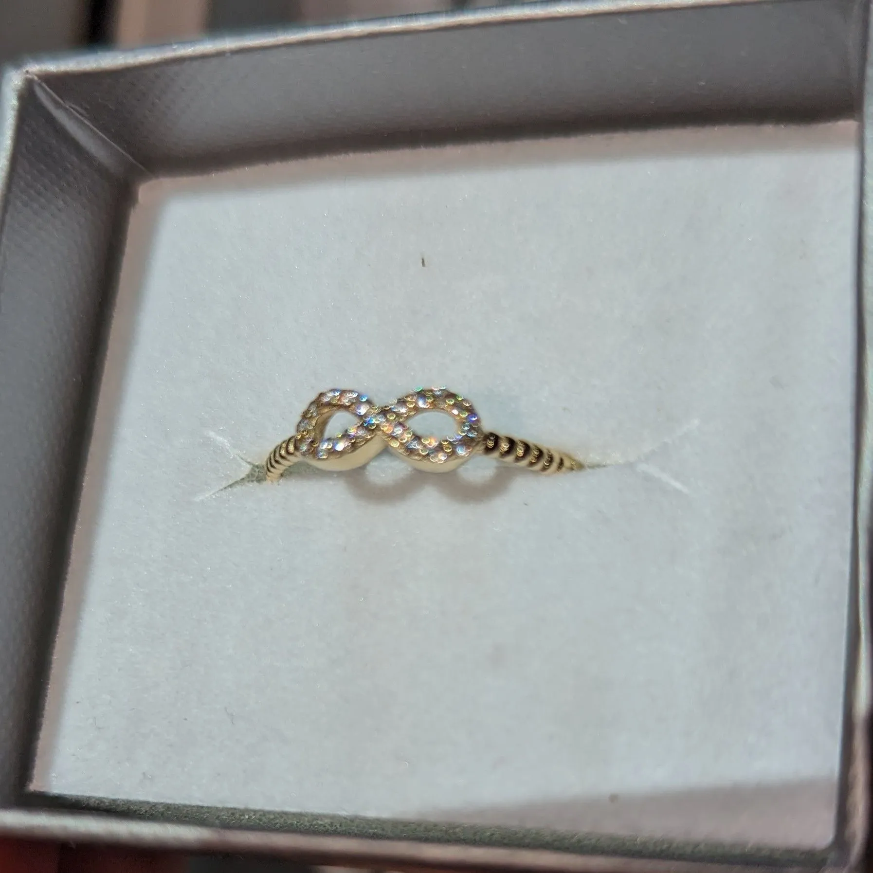 Product image for 10k Solid Gold Infinity Ring
