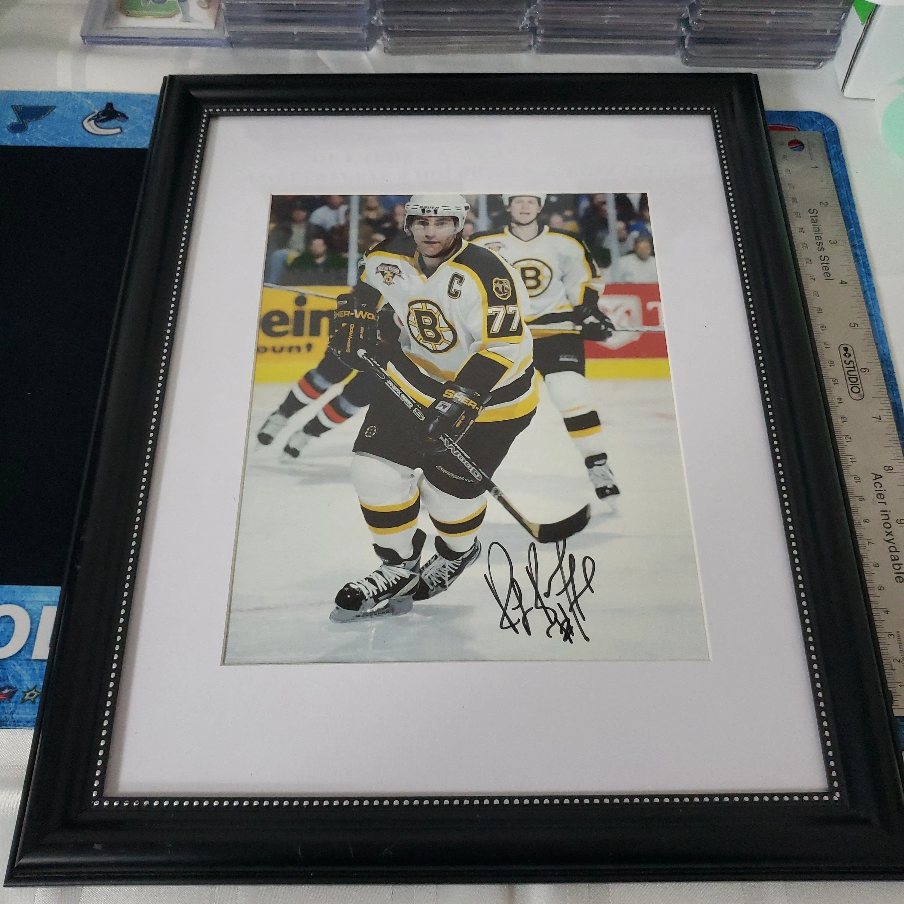 Product image for Ray Bourque  Framed Autographed Photo Boston Bruins Hockey (Memorabilia)