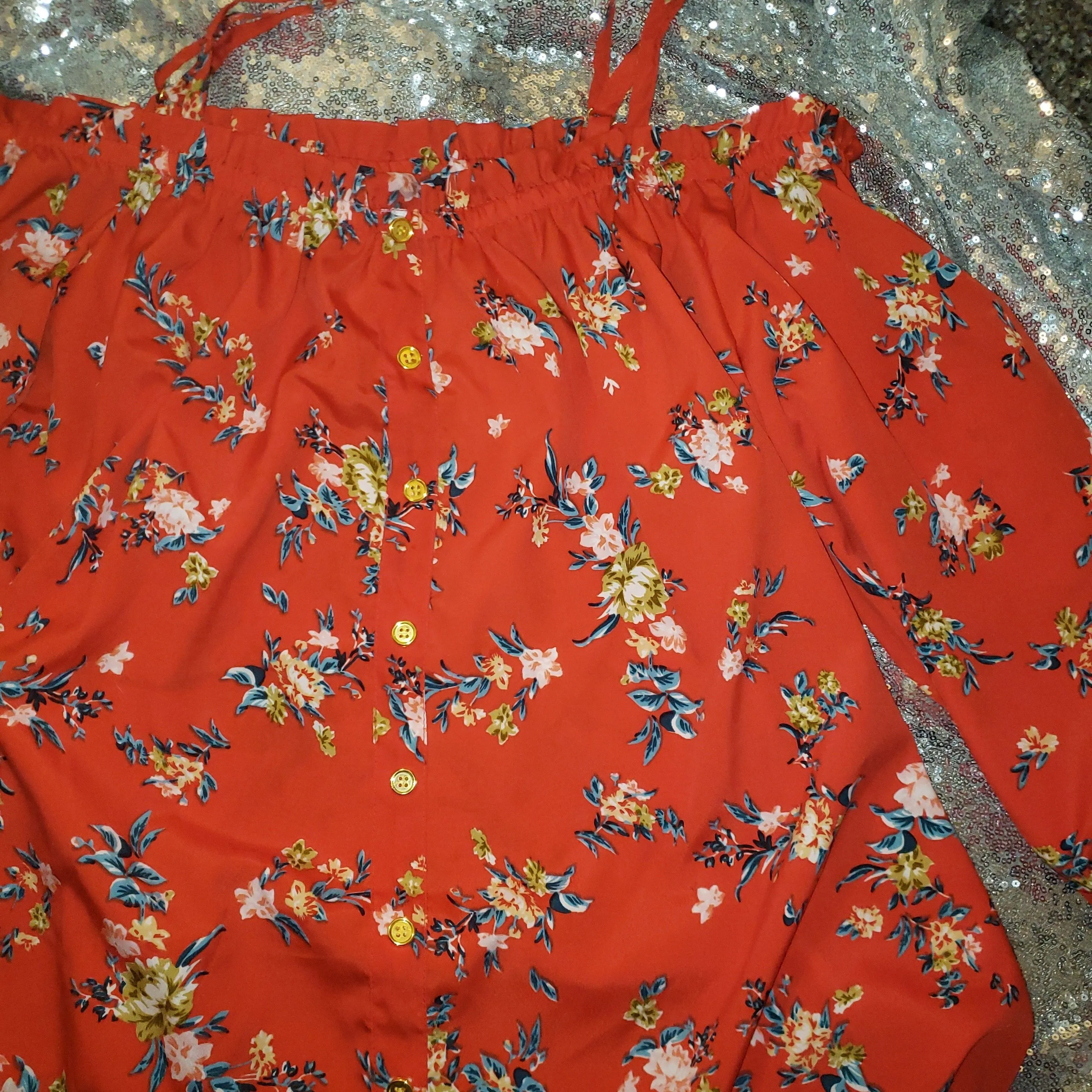 Product image for 47. Red Off Shoulder Top