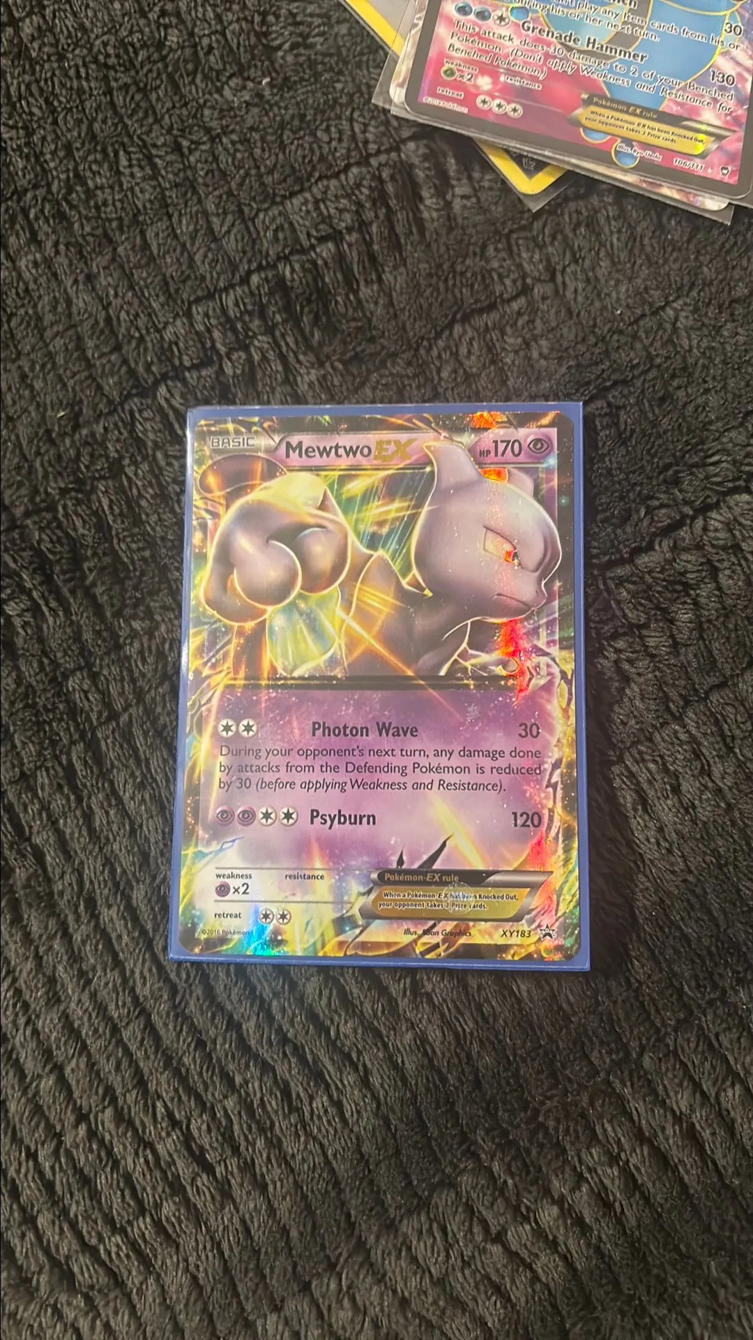 pokemon mewtwo promo card MEWTWO AR 183/165 ACE GEM MINT 10