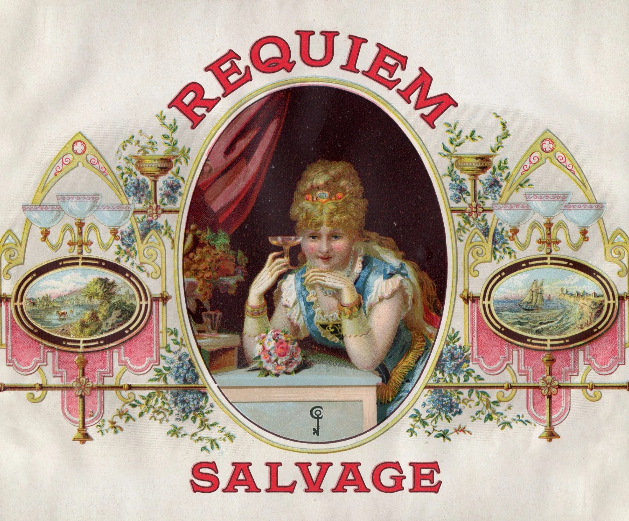 Product image for French Postcard Blank Back #6