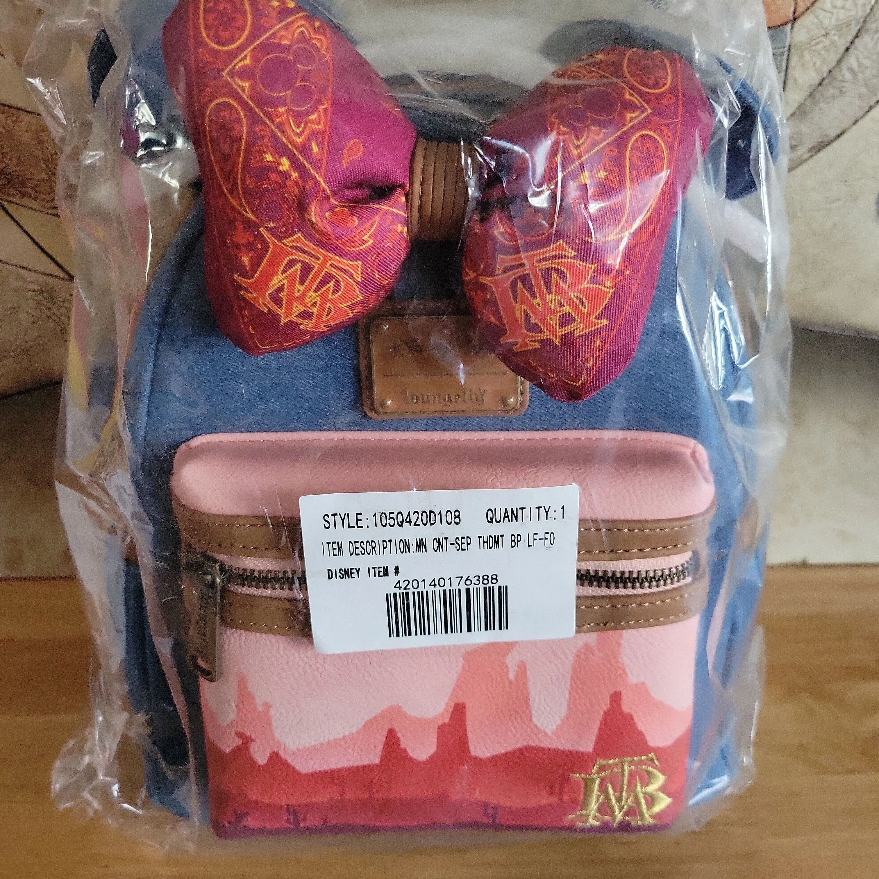 Product image for Minnie Mouse Main Attraction The Big Thunder Mountain Loungefly Backpack