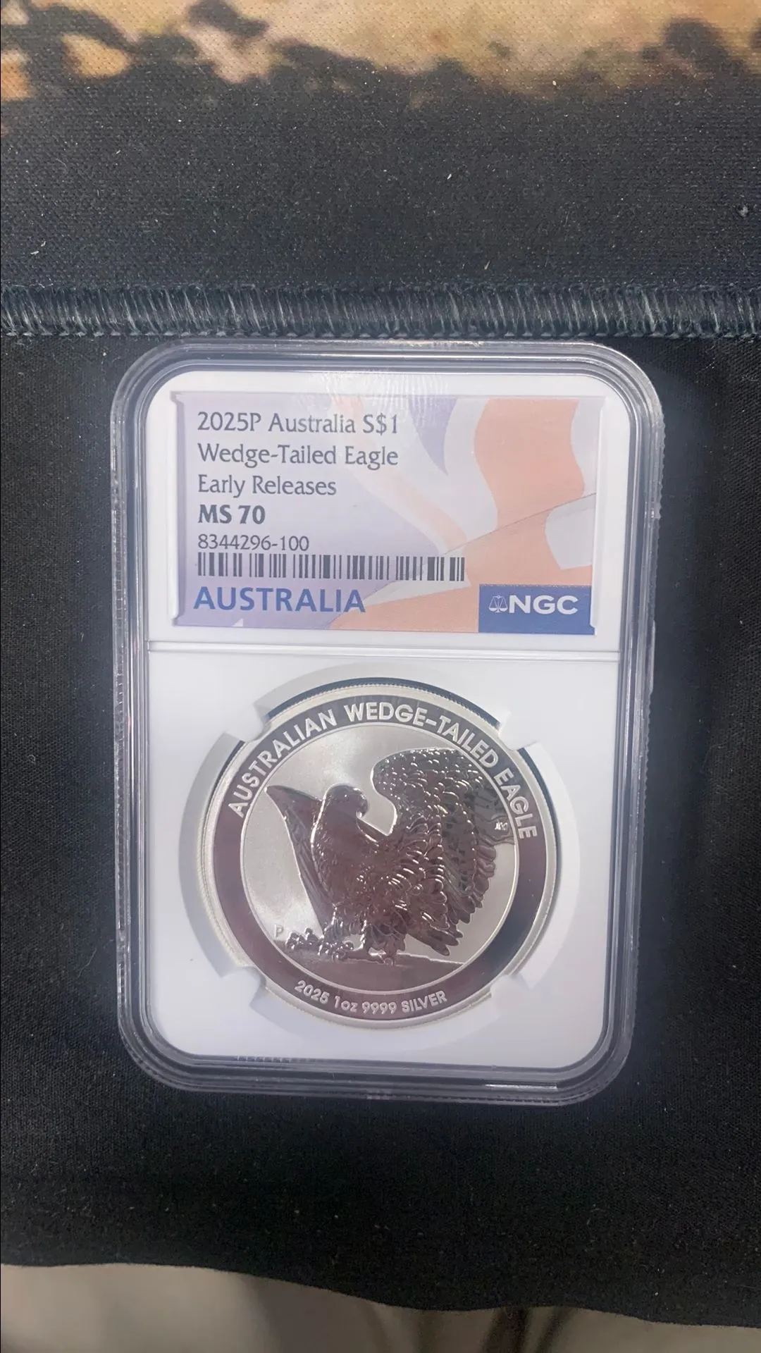 Product image for 2025 Australia Wedge Tailed Eagle EARLY RELEASE 1 oz Silver MS70 NGC GRADED