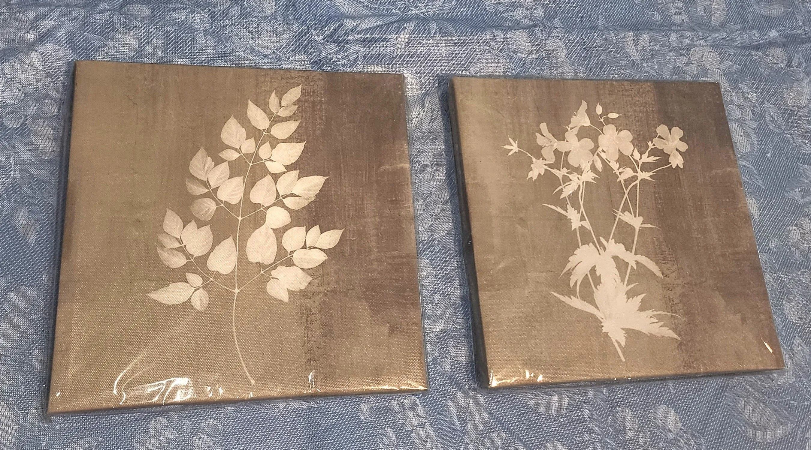 Product image for Set of 2 Neutral Canvas Wall Art Prints