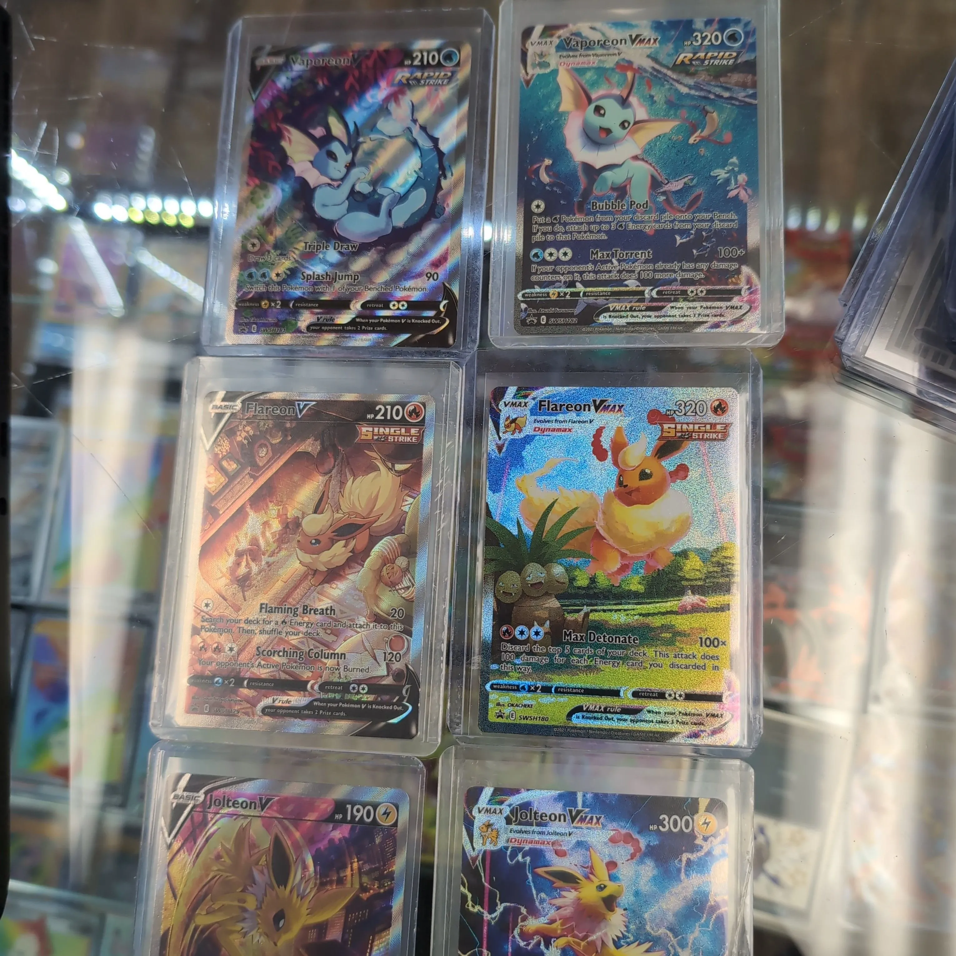 Product image for PKM - Single - Vaporeon/Flareon/Jolteon (6 cards total)